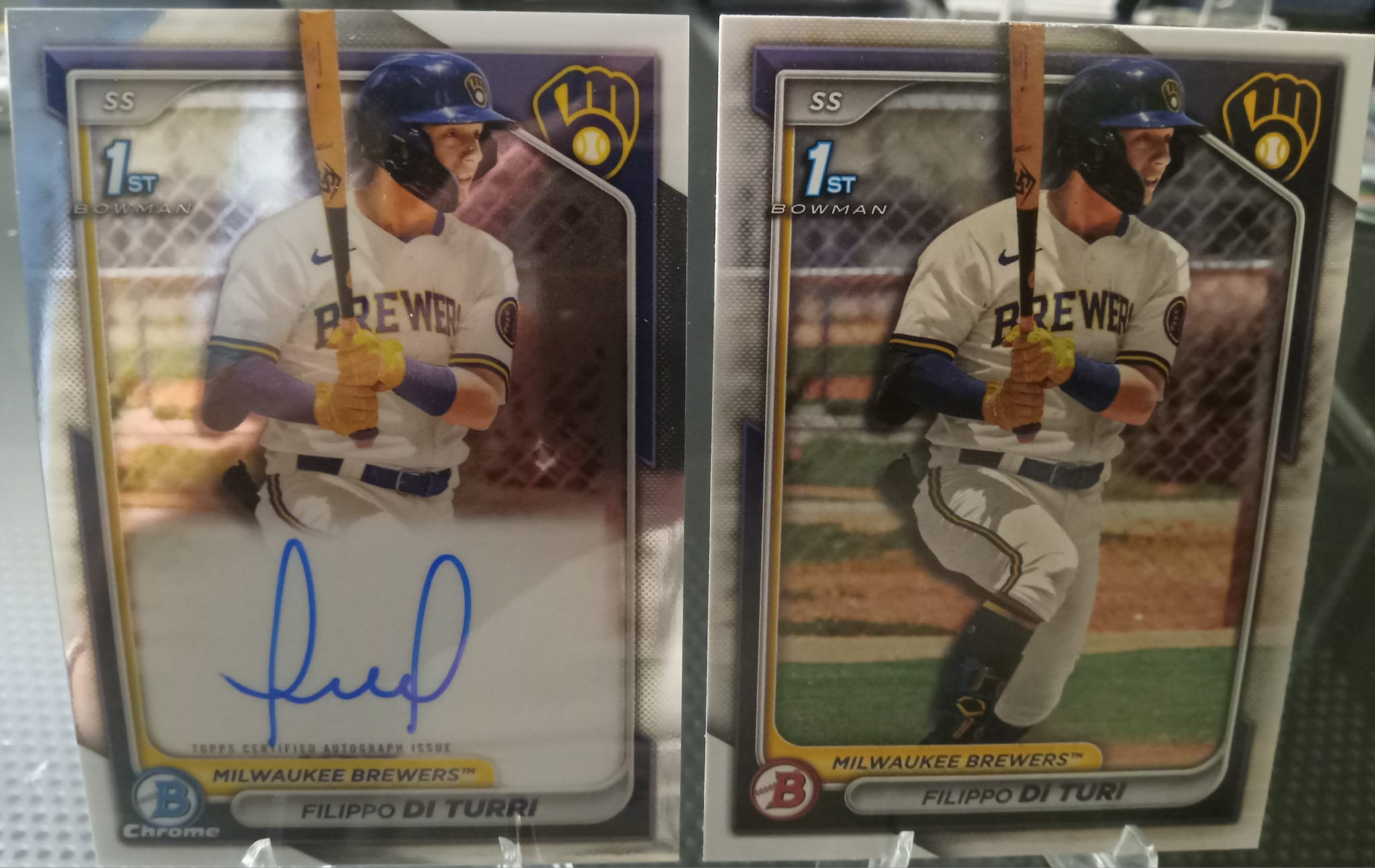 2024 Bowman Filippo Di Turi（Di Turri）サイン Is the last name on 