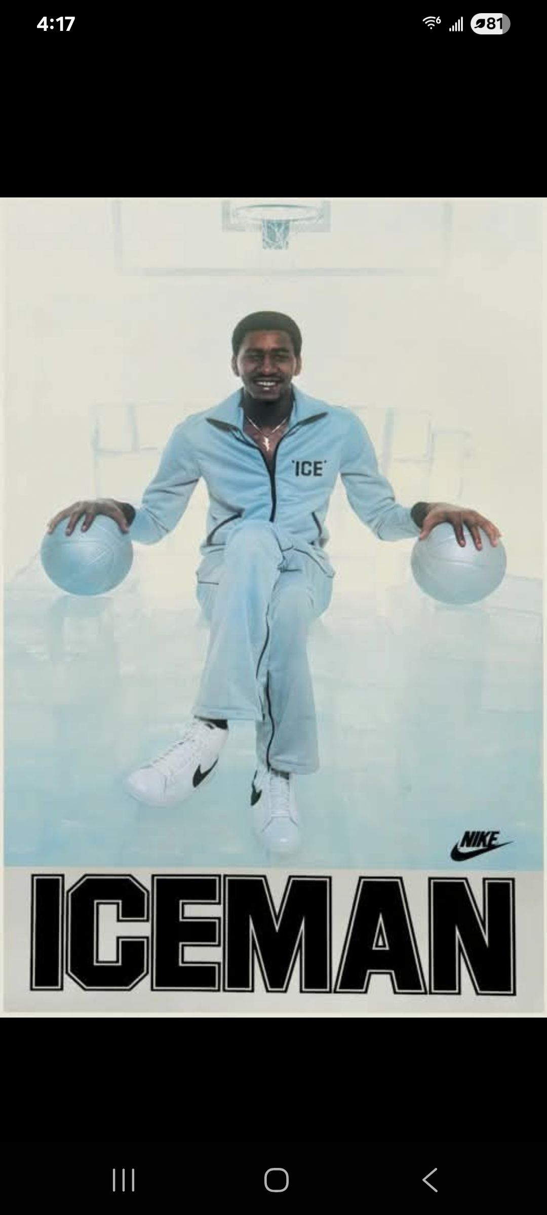 Jeff Koons' Dr. Dunkenstein Nike poster from Equilibrium series