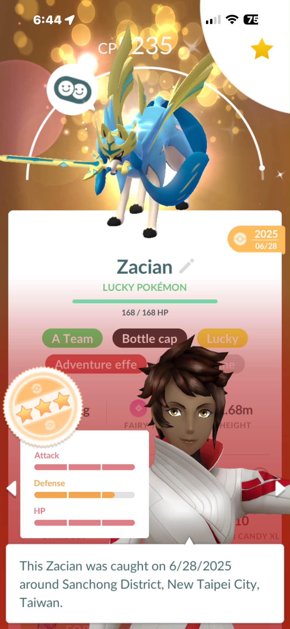 Newly unlocked Mewtwo and hunting for shiny Mega Y Zacian