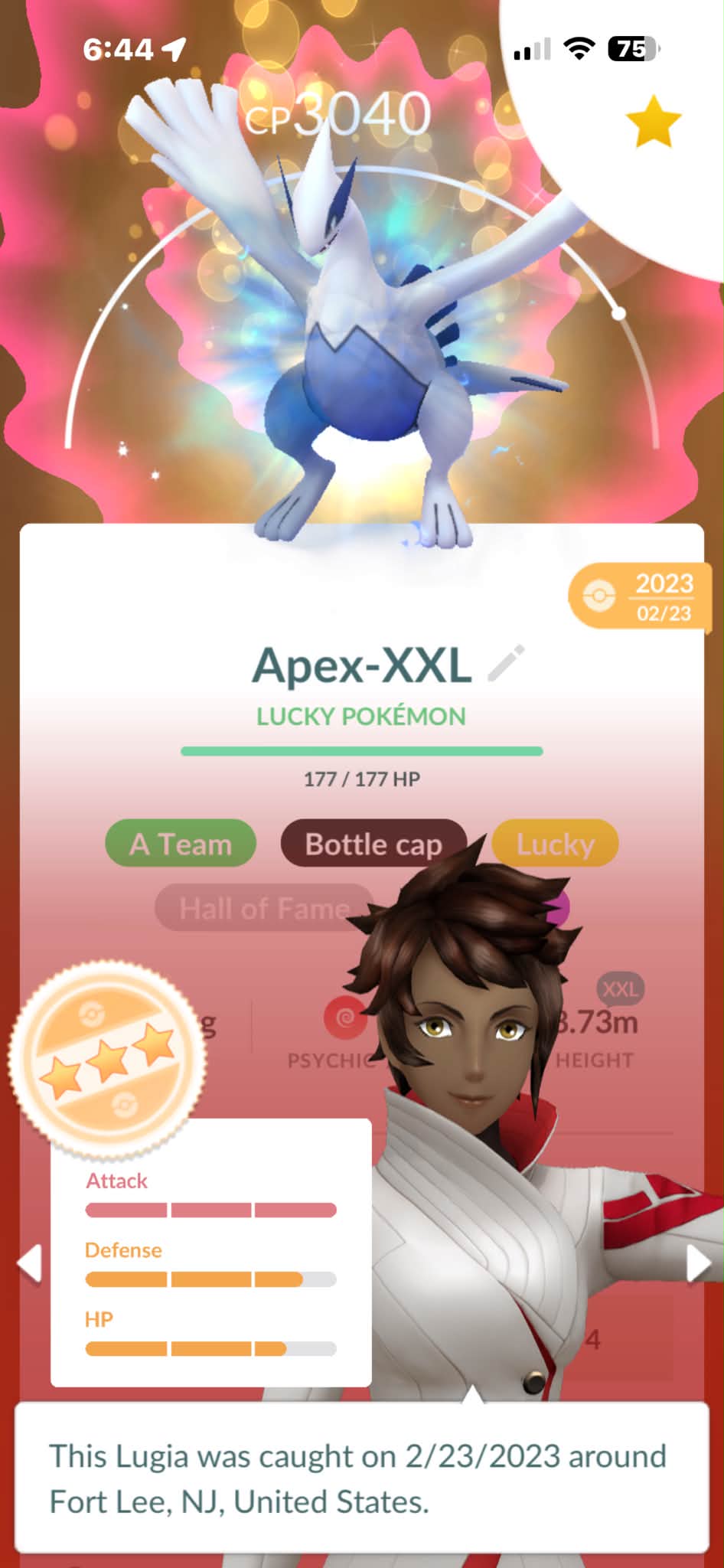 Newly unlocked Mewtwo and hunting for shiny Mega Y Zacian