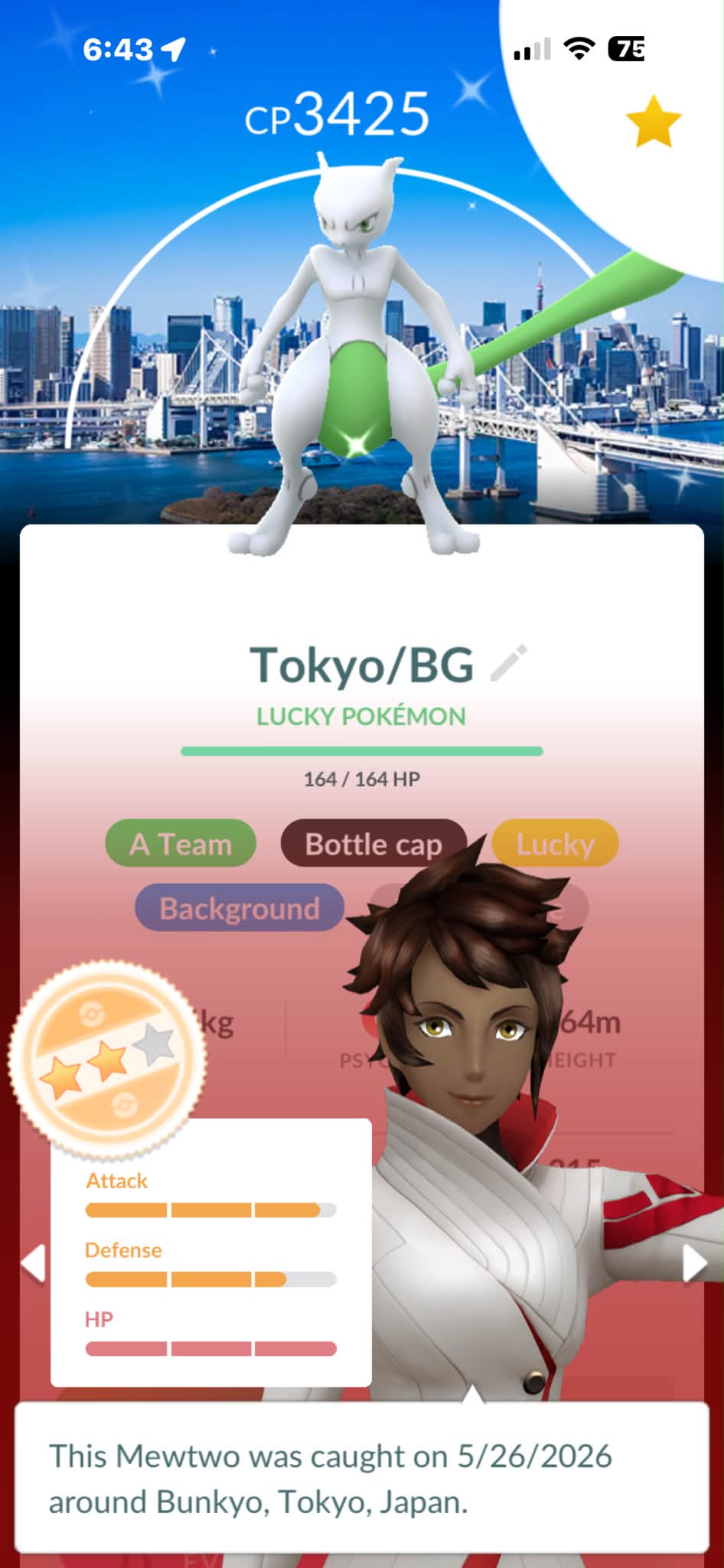 Newly unlocked Mewtwo and hunting for shiny Mega Y Zacian