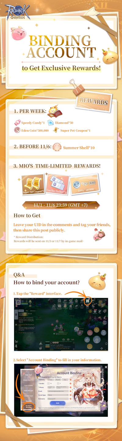Ragnarok Origin - Binding Account to Get Exclusive... | Facebook