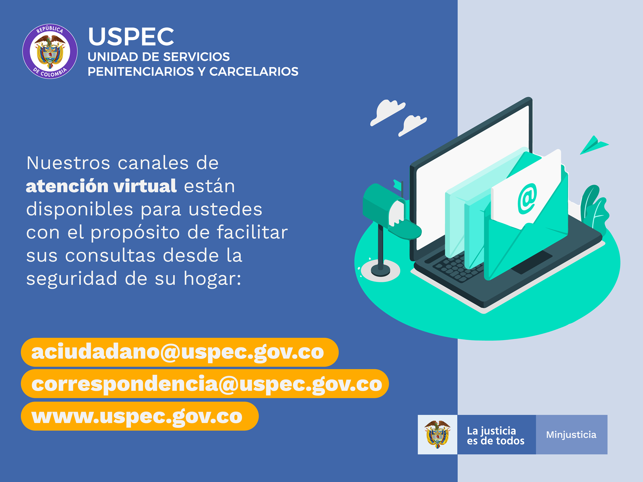 USPEC Colombia - Los canales de atención de la Unidad de... | Facebook