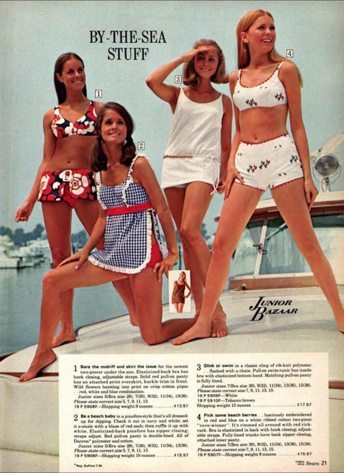 1960s Sears I think just about all my swimwear came from Sears