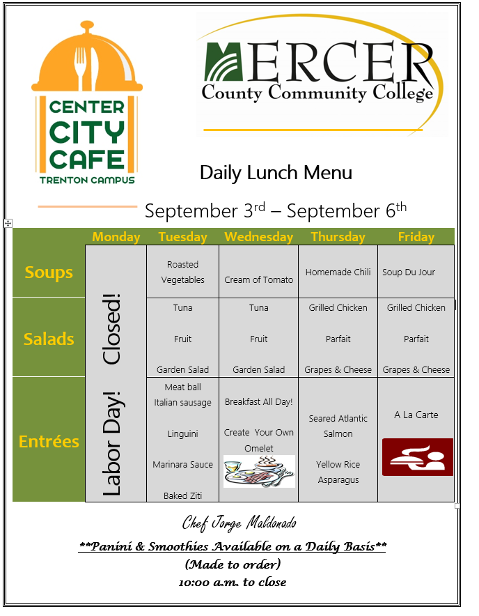 Center City Cafe at MCCC Downtown Trenton | Trenton NJ