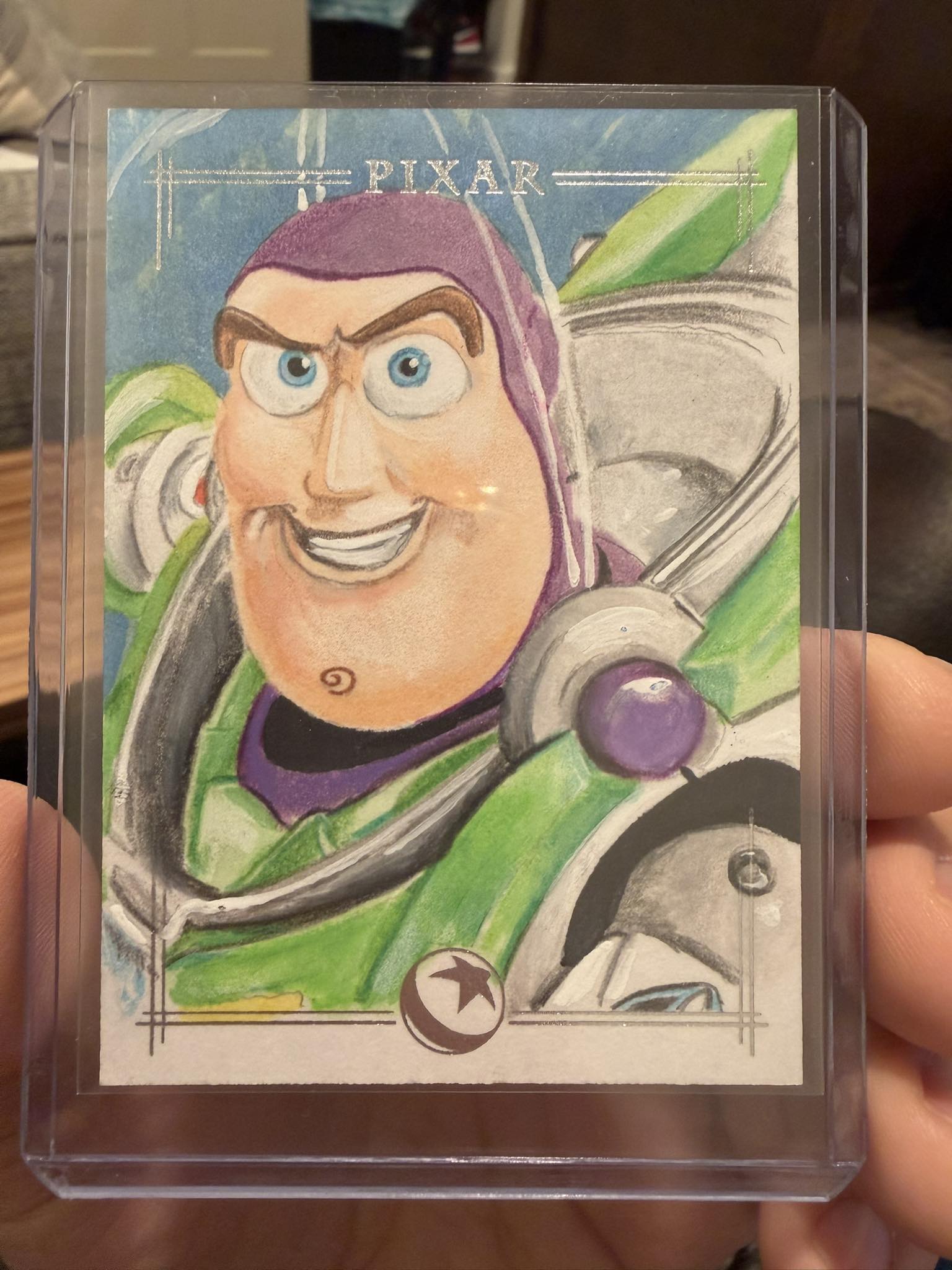 My daughter pulled this 1 of 1 sketch card from the new Disney
