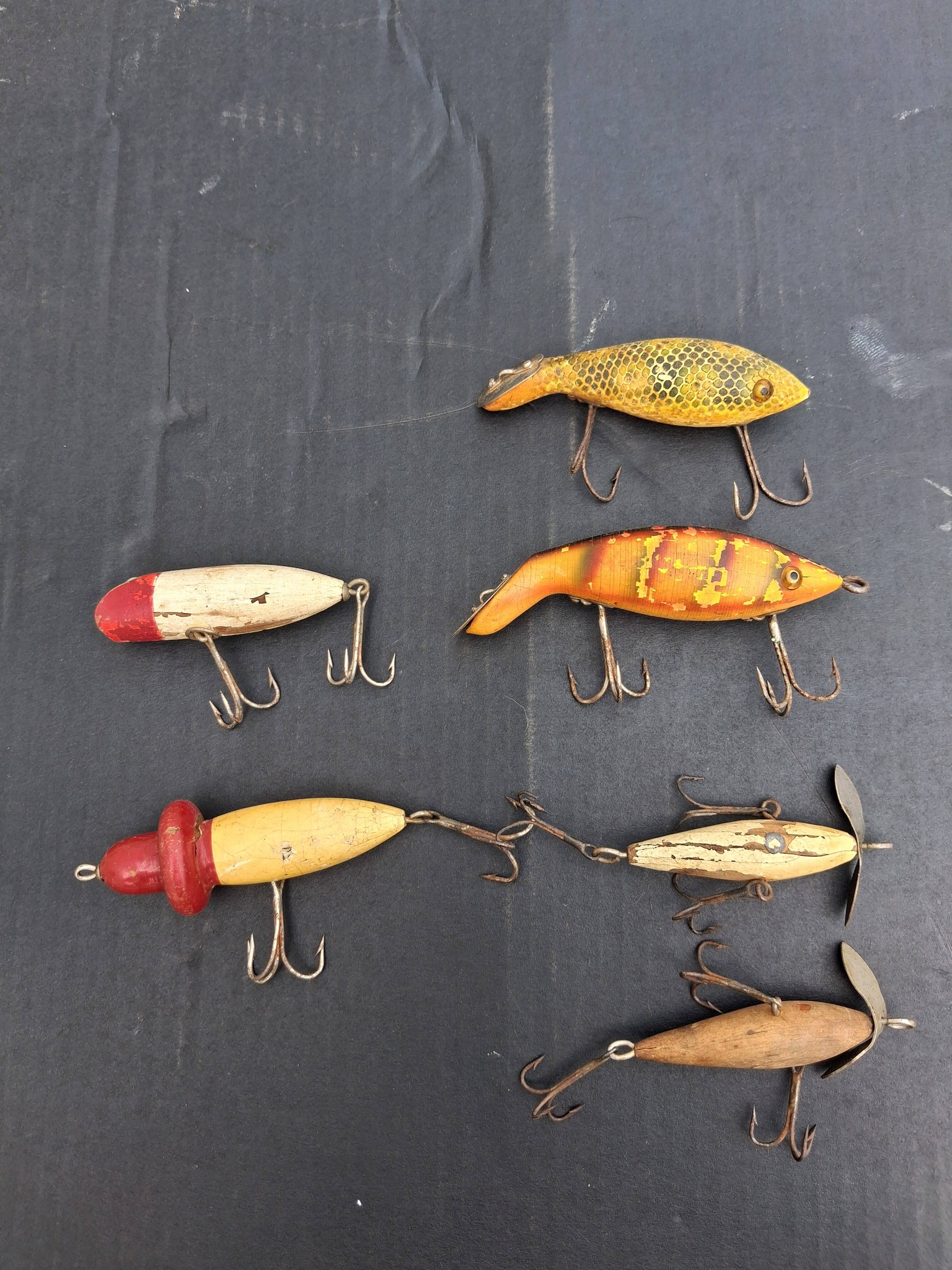 antique fishing lures for sale uk SOUTH BEND SURF-ORENO Wood Lure  #963 RW RED WHITE Vintage Strike King Clarks Water