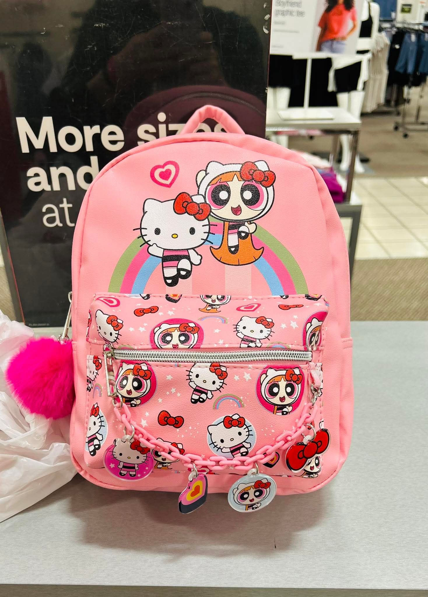 hello kitty 3d backpack black Halloween Cat Plush Color:PATRIOT BLUE Sanrio Hello Kitty Girls CORE TEST heart charm.