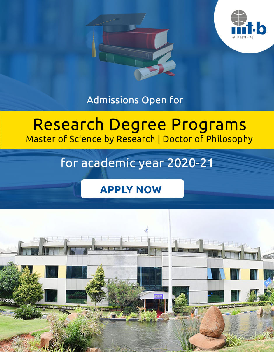 IIIT-Bangalore - Admissions Open for Research Degree Programs for the ...