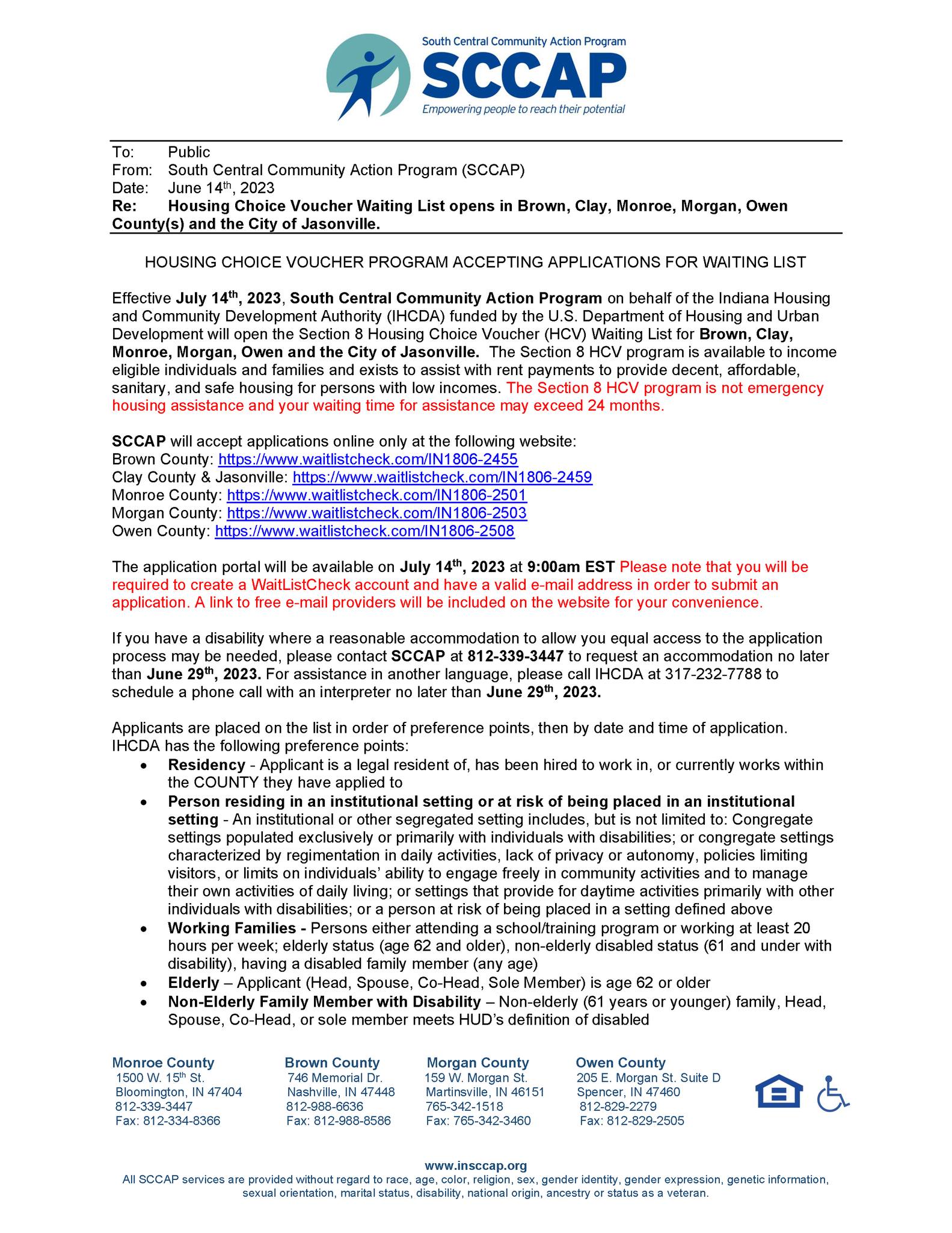 SCCAP is excited... - South Central Community Action Program