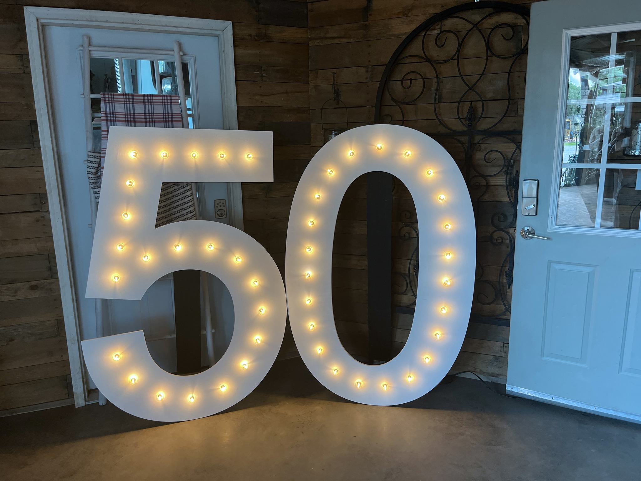 Balloon - 50th Birthday Decorations with our 5 foot giant Marquee ...