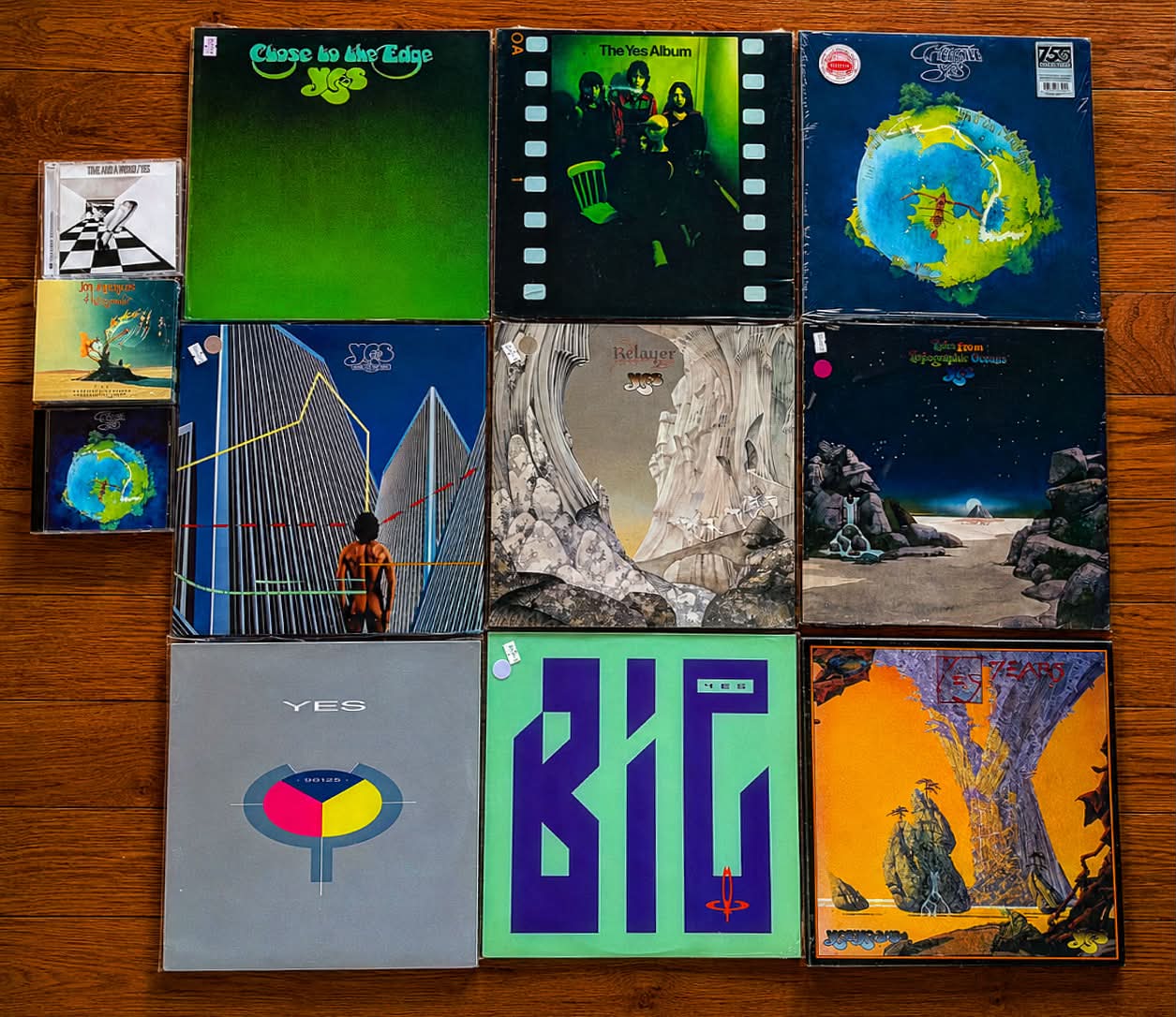 My collection of Japanese editions of the most favorite Yes albums