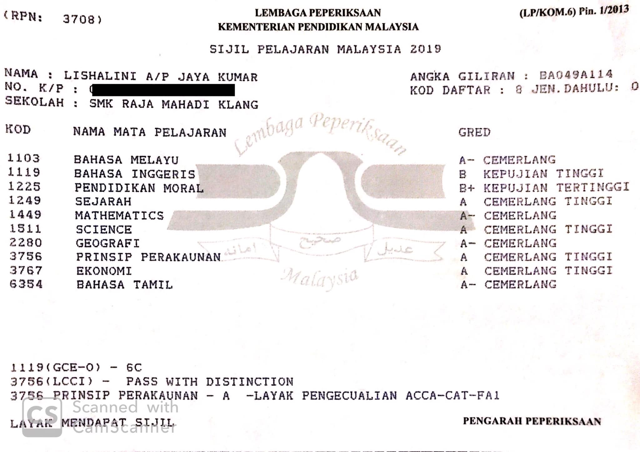 Thiba Teacher Best Student Spm 2019 Facebook