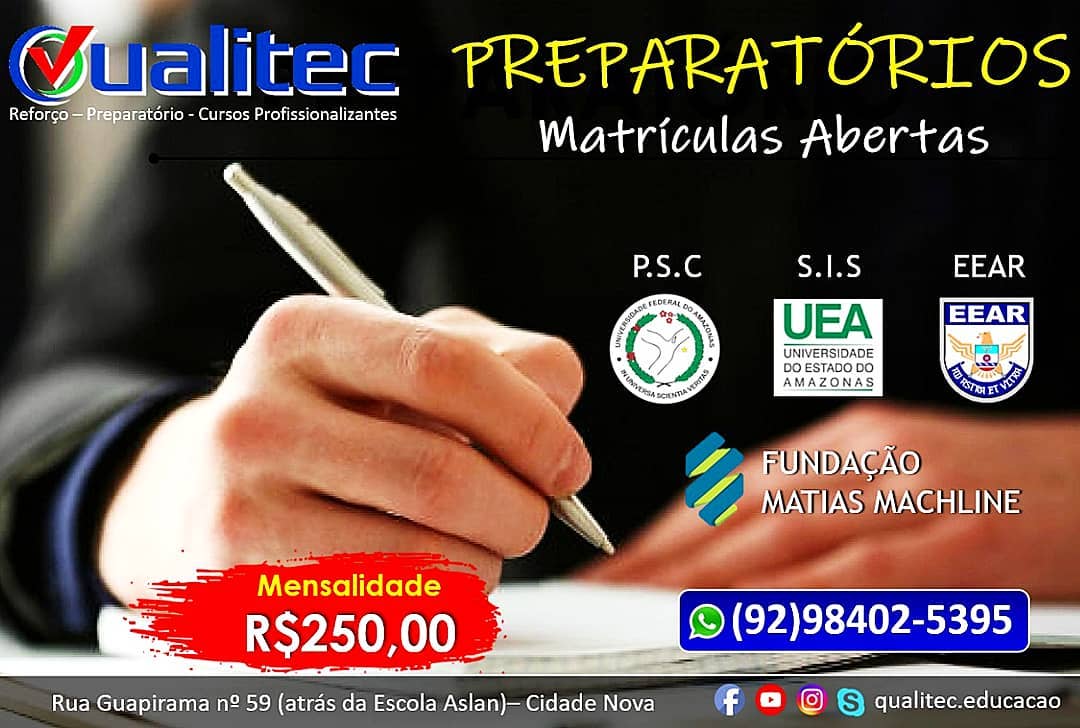 PREPARATÓRIOS... - Qualitec - Educação Escolar e Profissional | Facebook