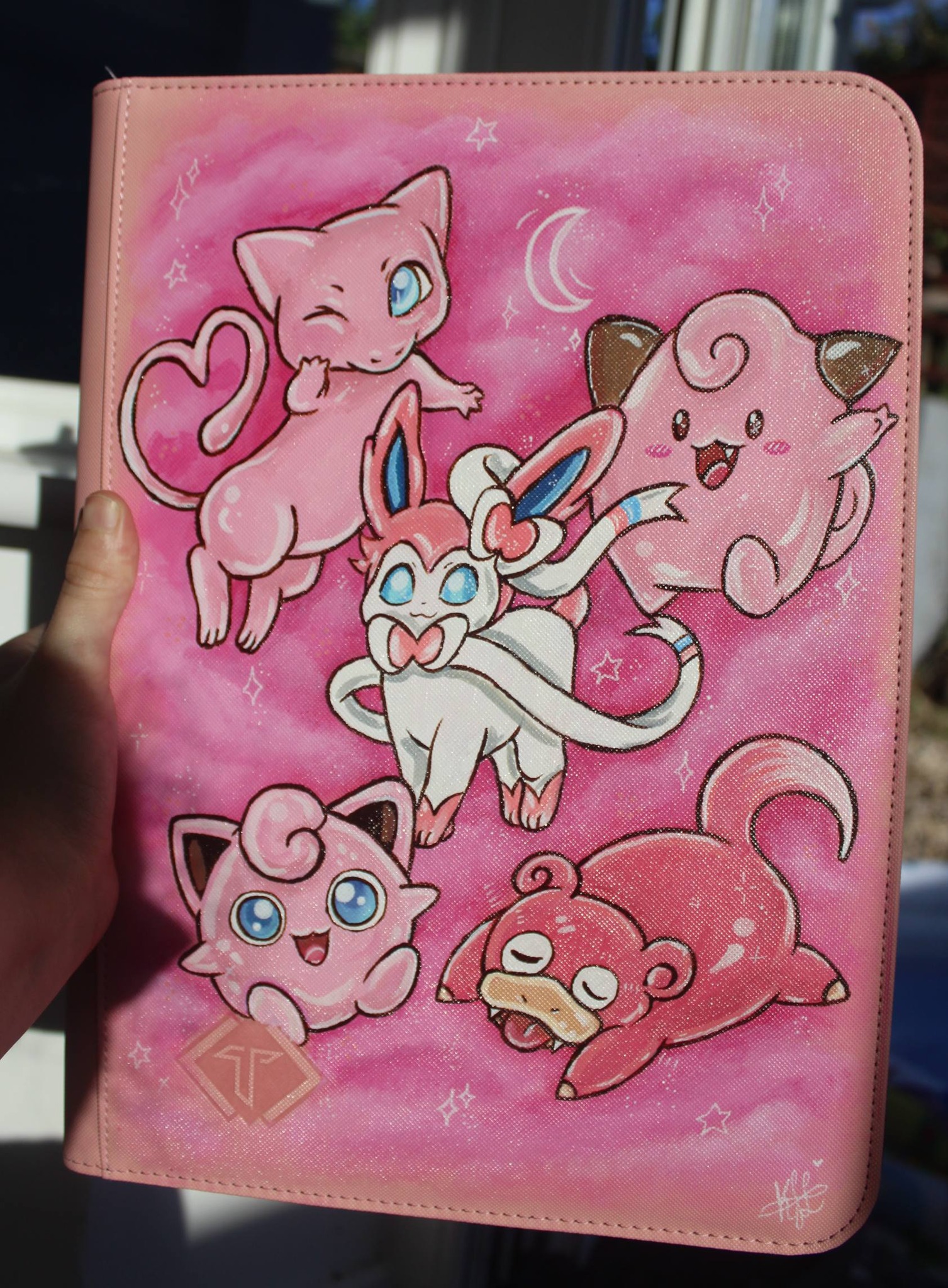 pink binder for pokemon cards Invested Alliance 9pkt Toploader durable quality Cute Card Binder: Perfect for