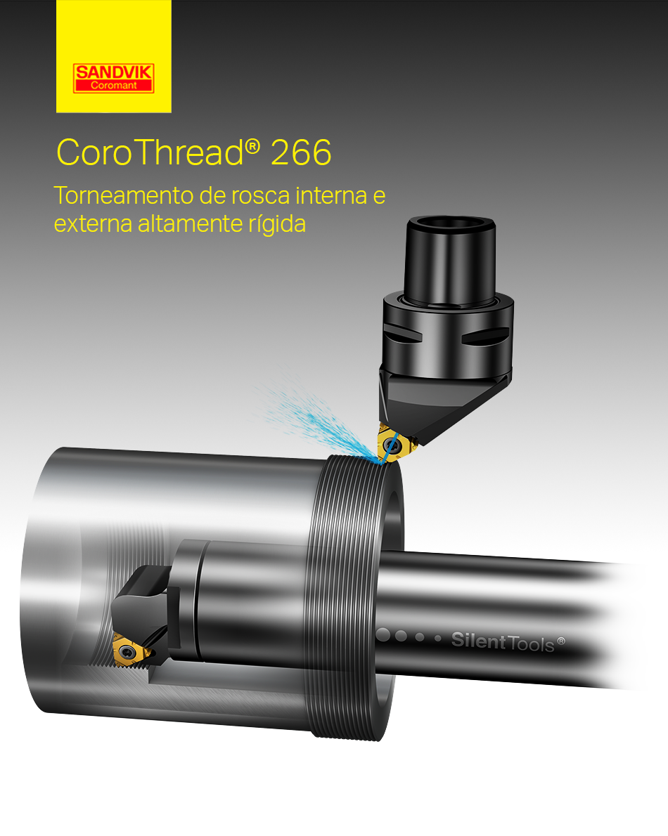A solução CoroThread® 266 possui... - Sandvik Coromant Brasil