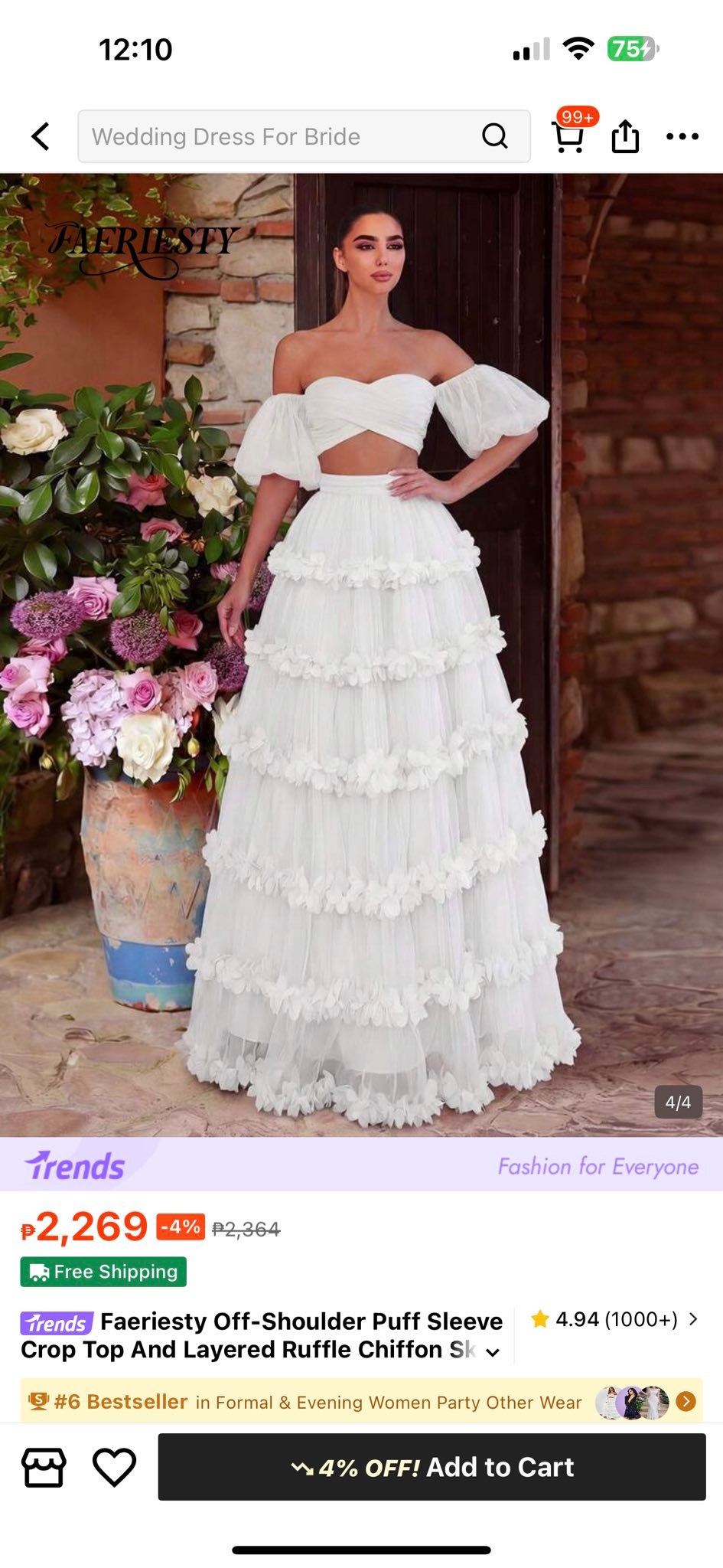 Used wedding dresses for sale: Faeriesty and Belrosie