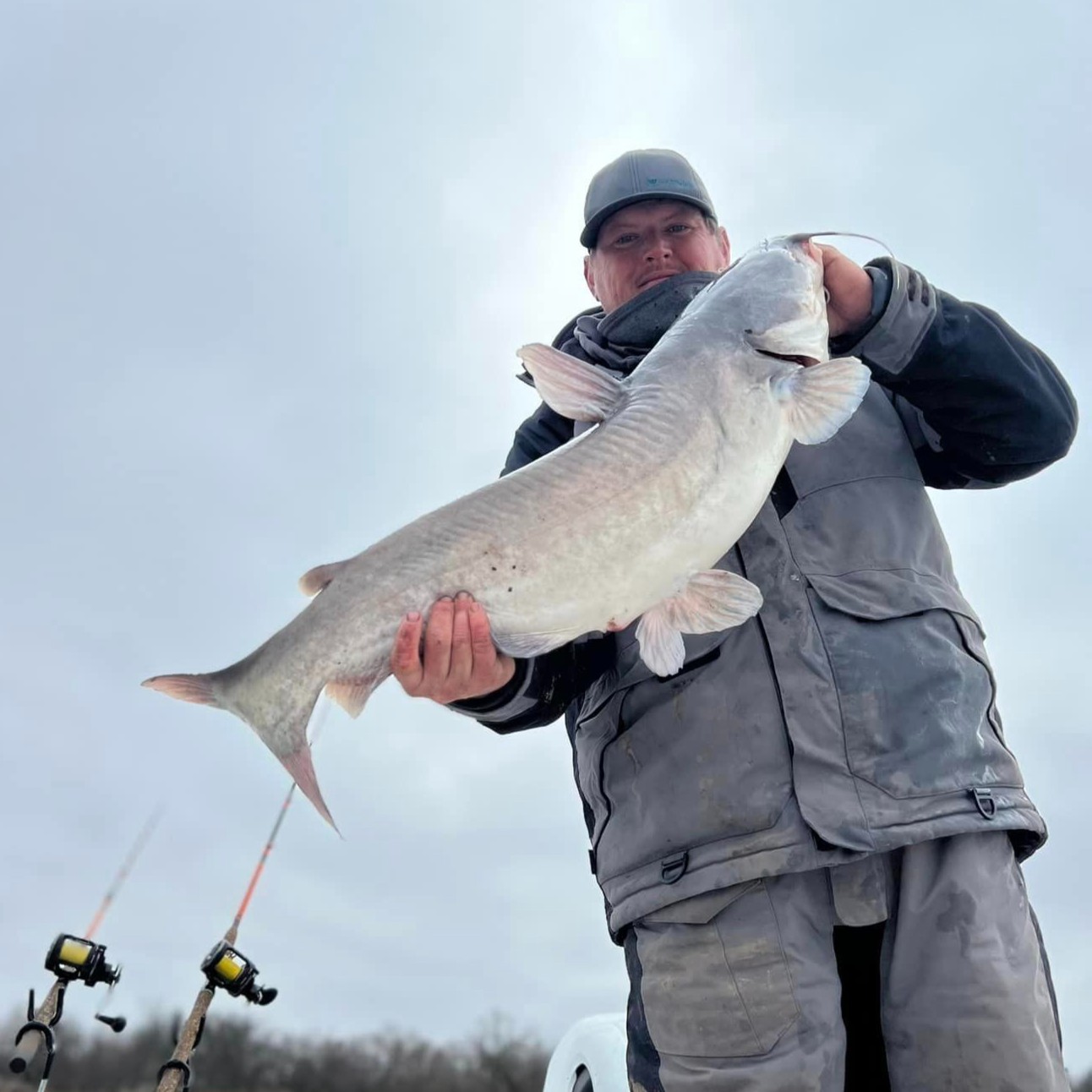Whisker - Texas angler Trever Lee landed this blue catfish using his ...