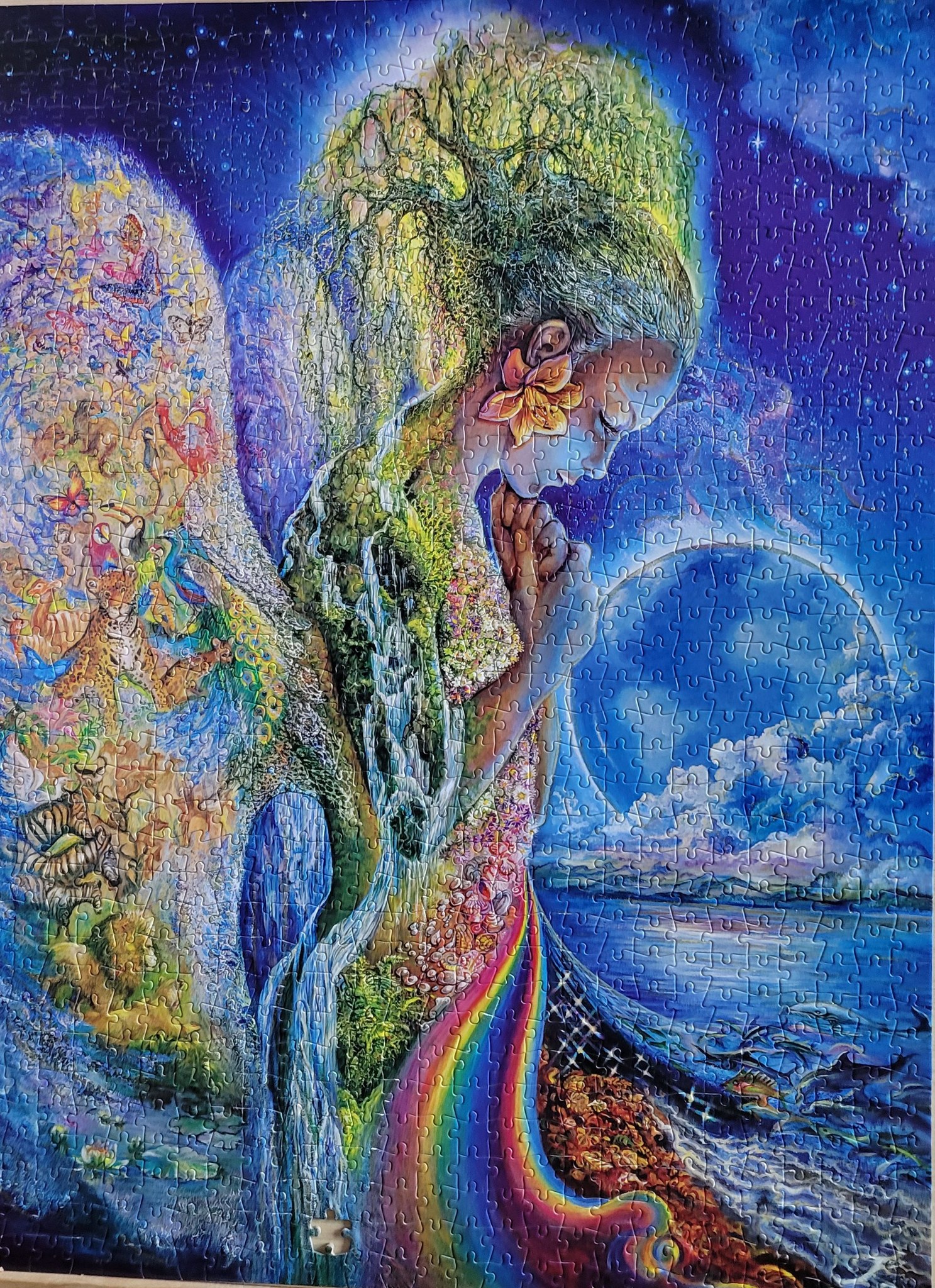 Finish this beautiful puzzle. Josephine Wall, Spirit of Flight