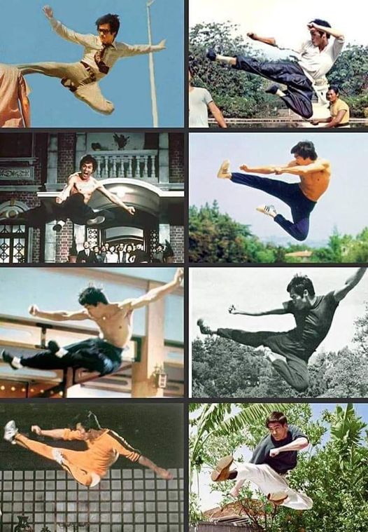 Flying Kick By The Legend - Bruce Lee