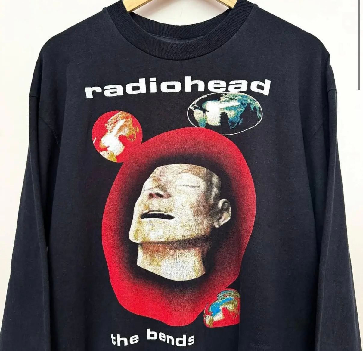Radiohead The Bends t-shirts from 90s for sale