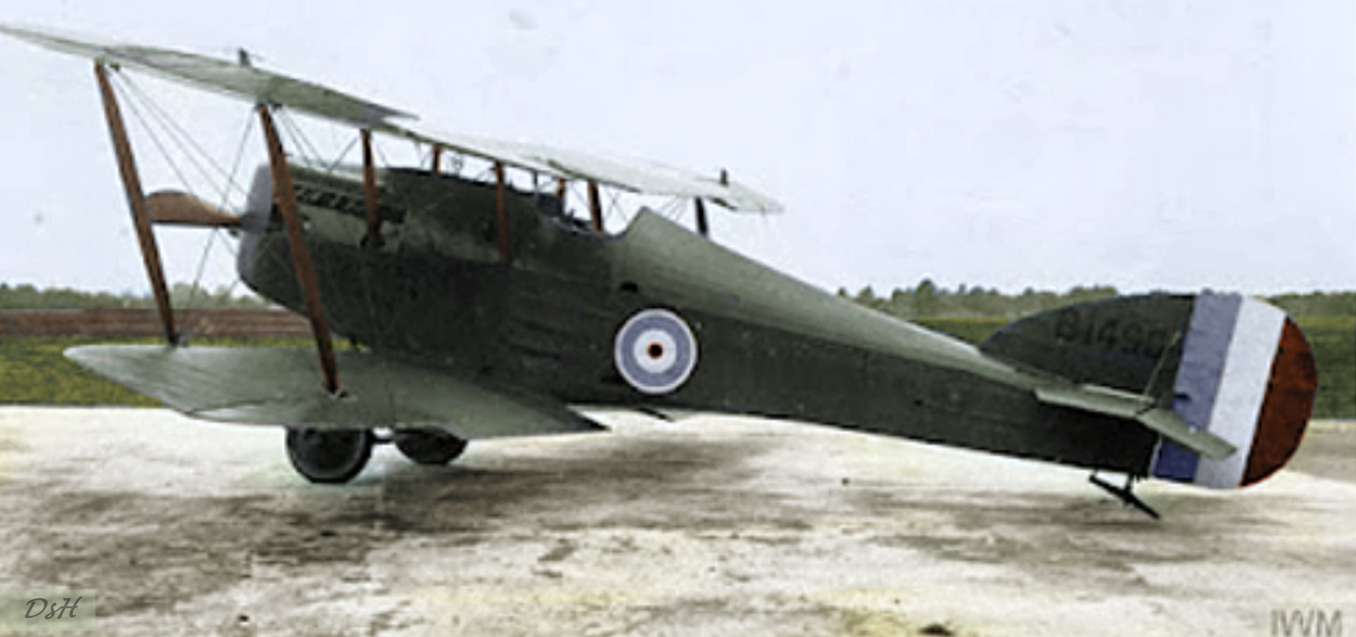 The Royal Aircraft Factory SE5a is fitted with a 200 hp Hispano