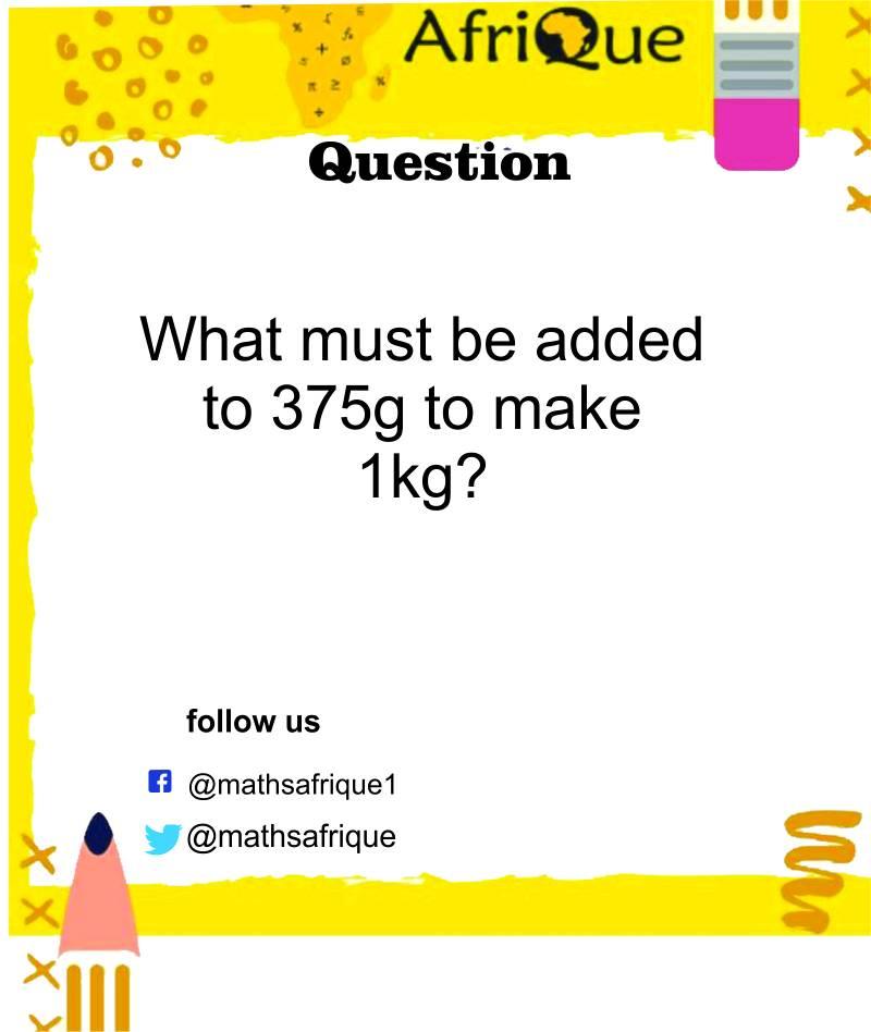 Maths AfriQue - Fastest fingers first!😁😁😁 Answer correctly...