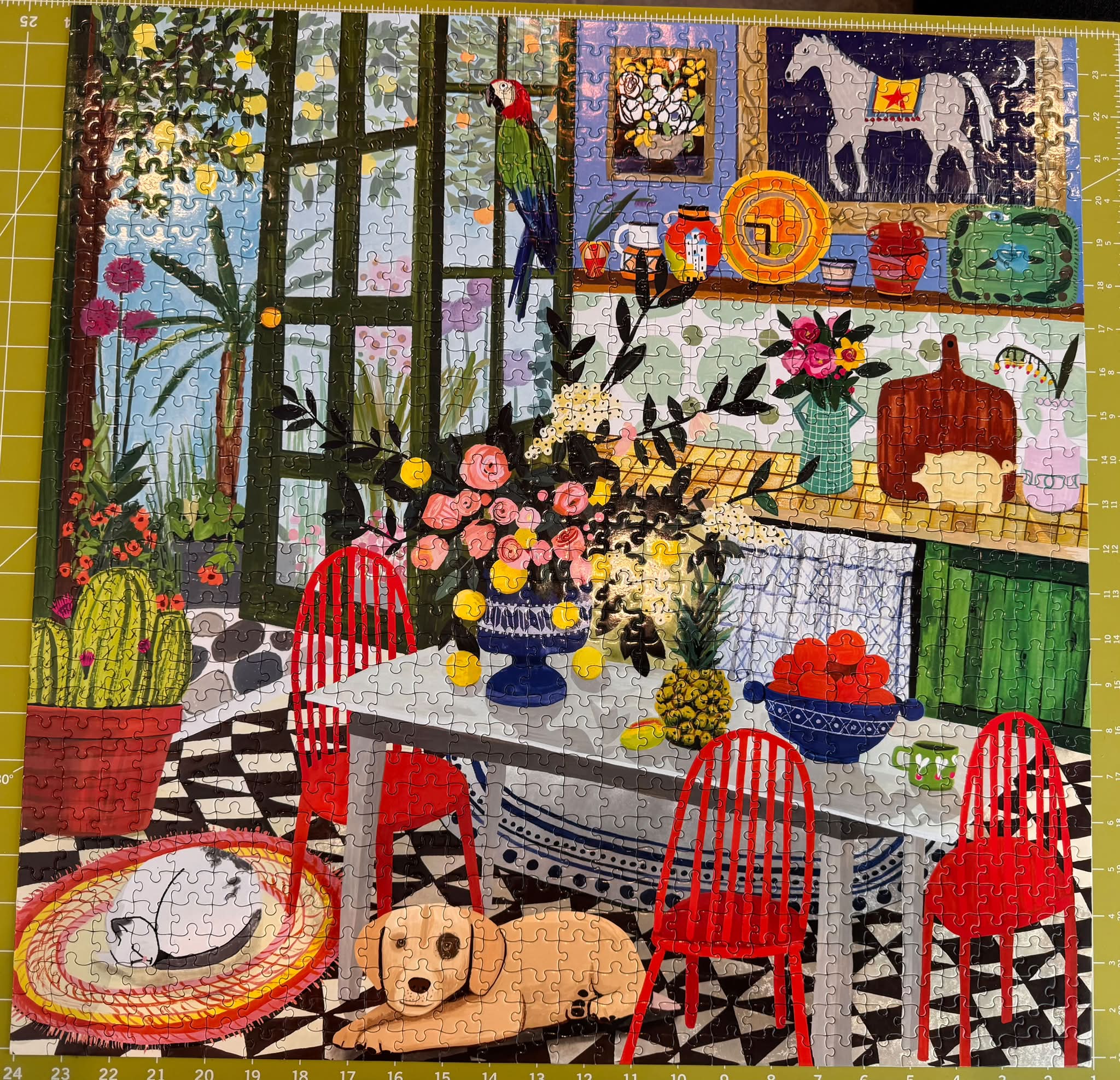2026 Puzzle #124: Green Kitchen by Anisa Makhoul, 1000 pieces