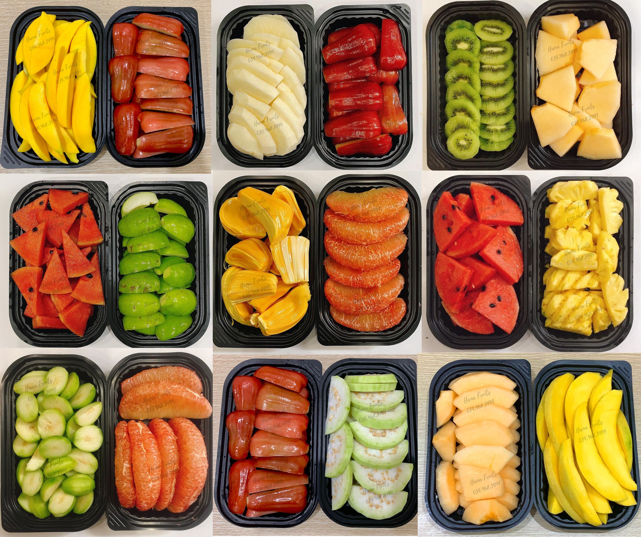 Hana Fruits - Hoa quả gọt sẵn đóng khay Hà Nội | Hanoi
