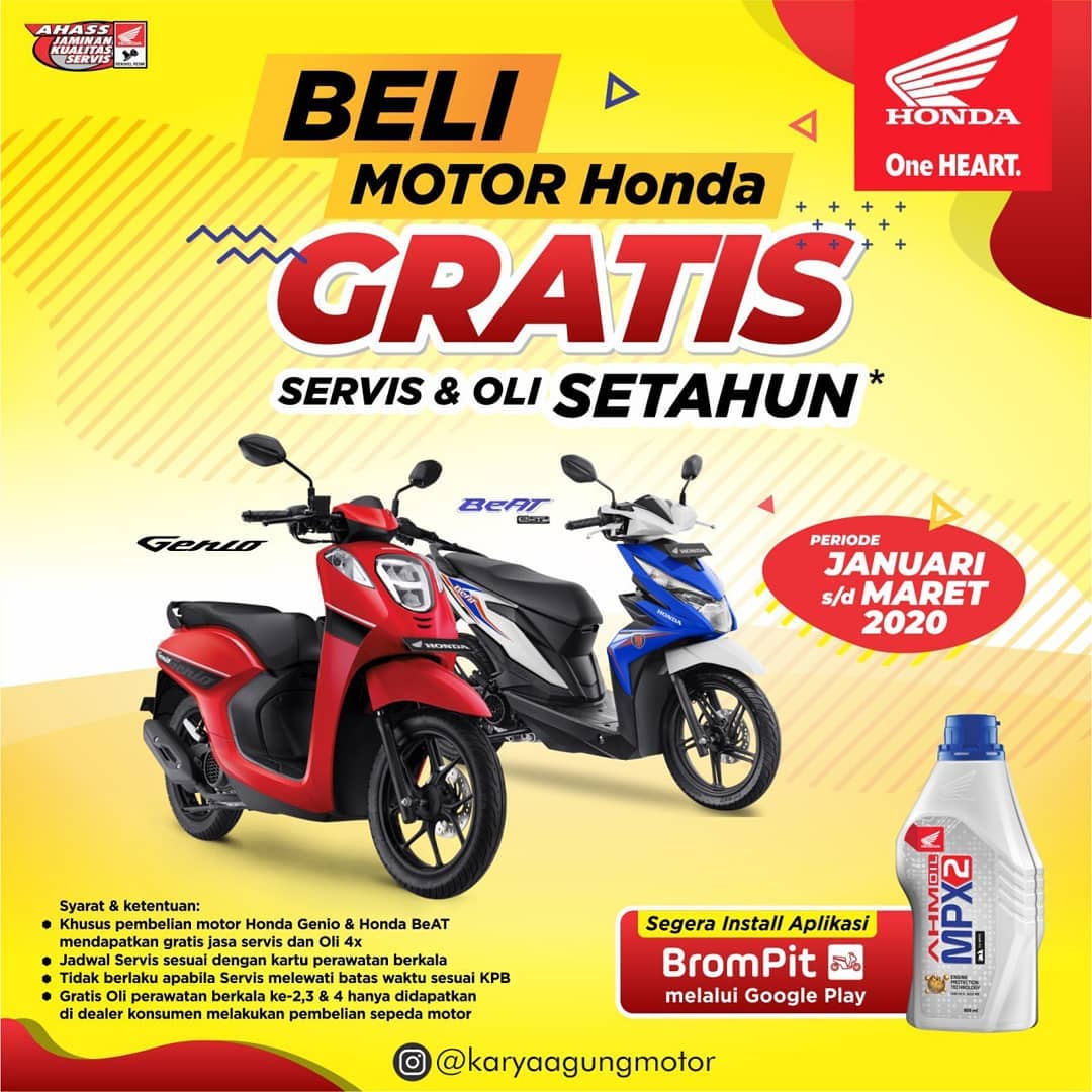 MAU yang GRATIS??? . Beli... - Karya Agung Motor Trenggalek | Facebook