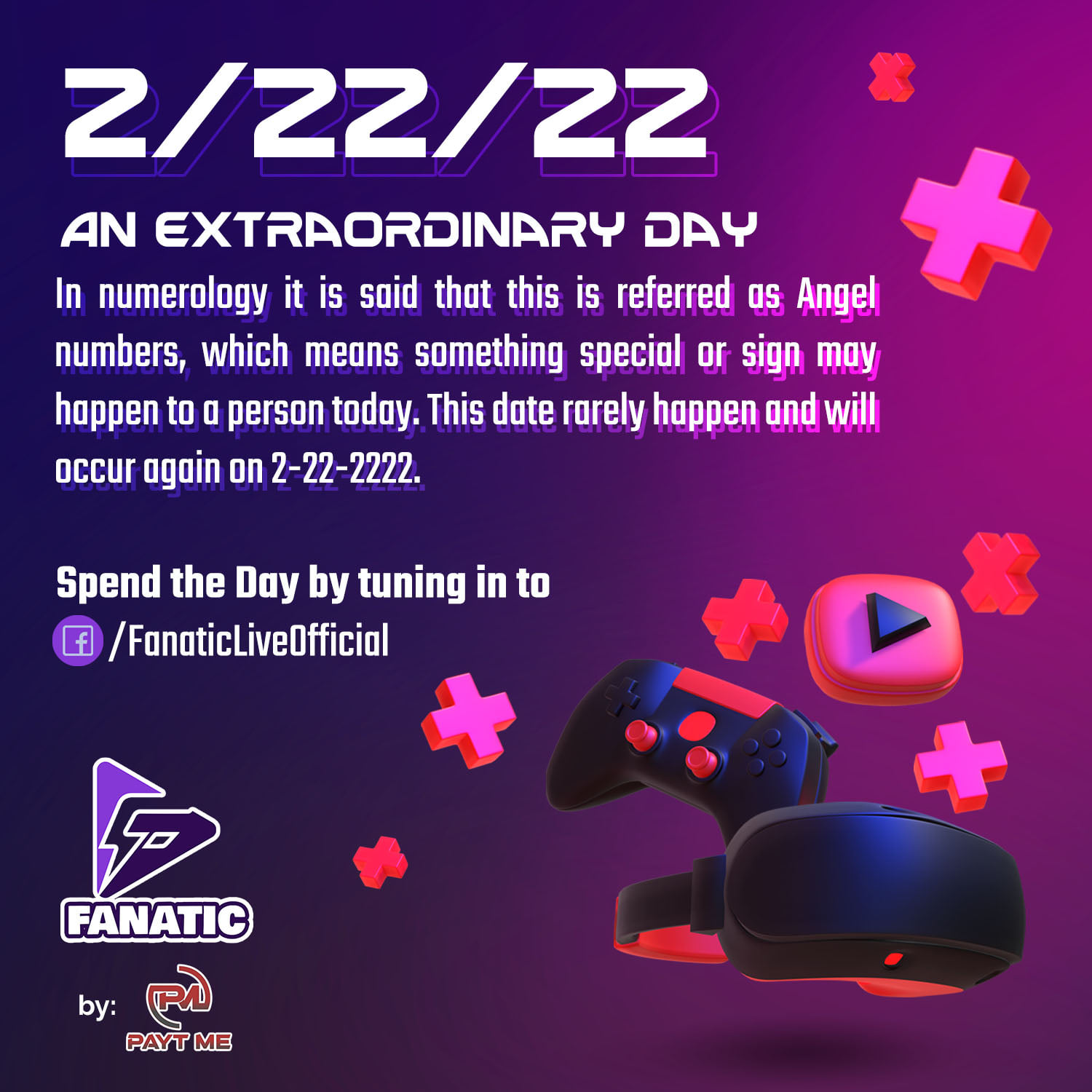 Fanatic Digital - LAST MINUTE POST! 😬 It's the 2-22-22 SPECIAL DAY! 🤩 ...