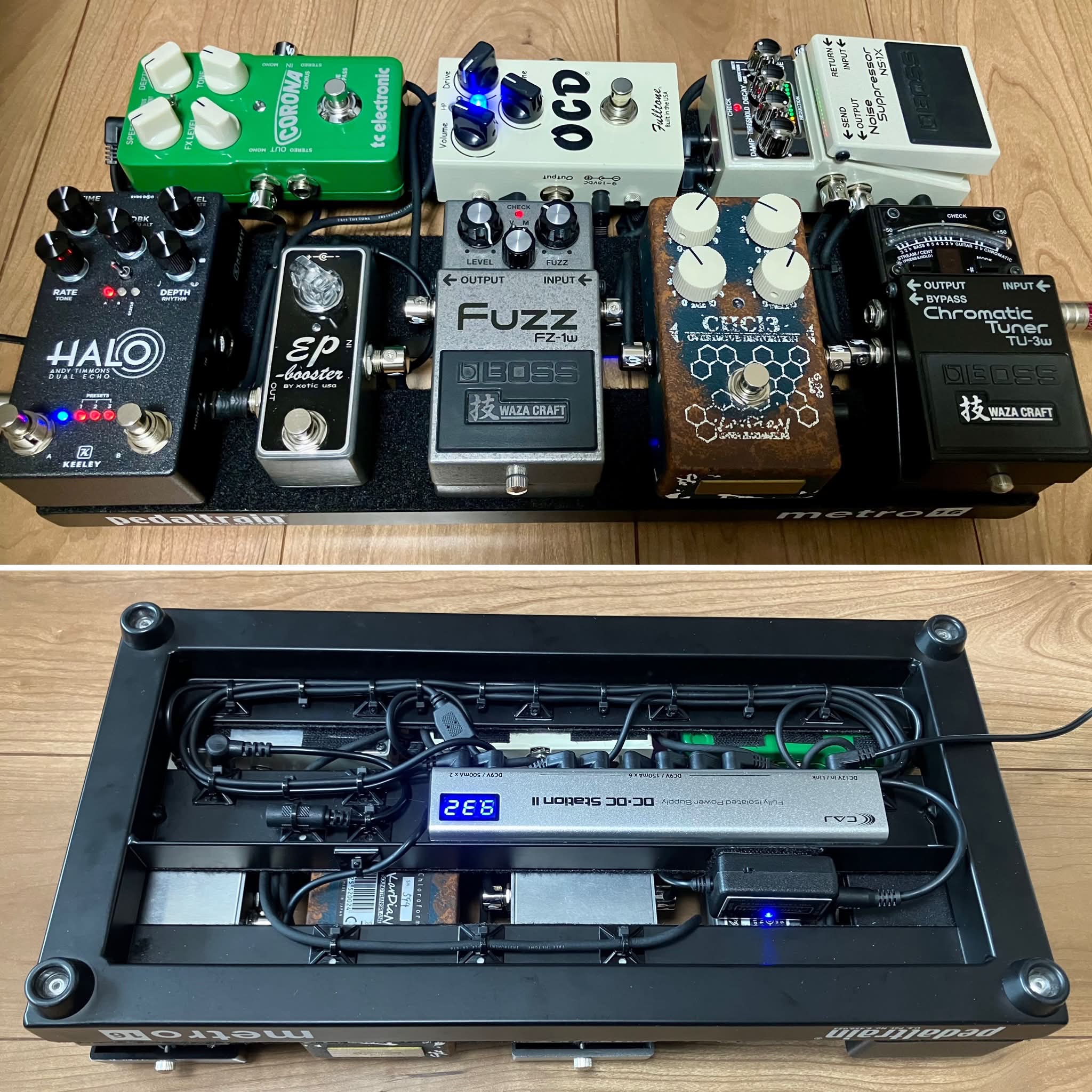 私のエフェクターボード最新版です🎸