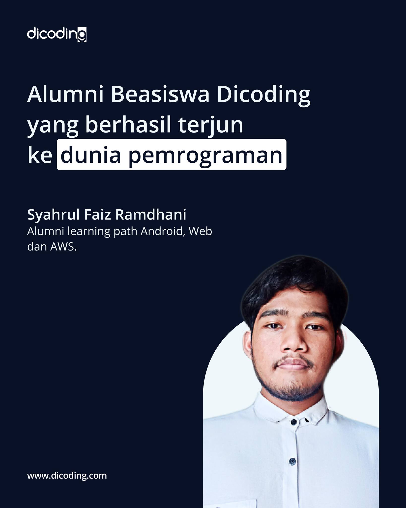 Dicoding - Kenalan dengan sosok inspiratif satu ini yuk!... | Facebook