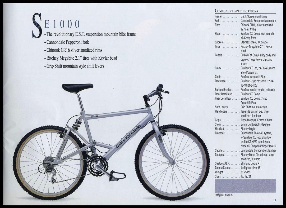 1991 Cannondale SE1000 fully restored in it's original specs !