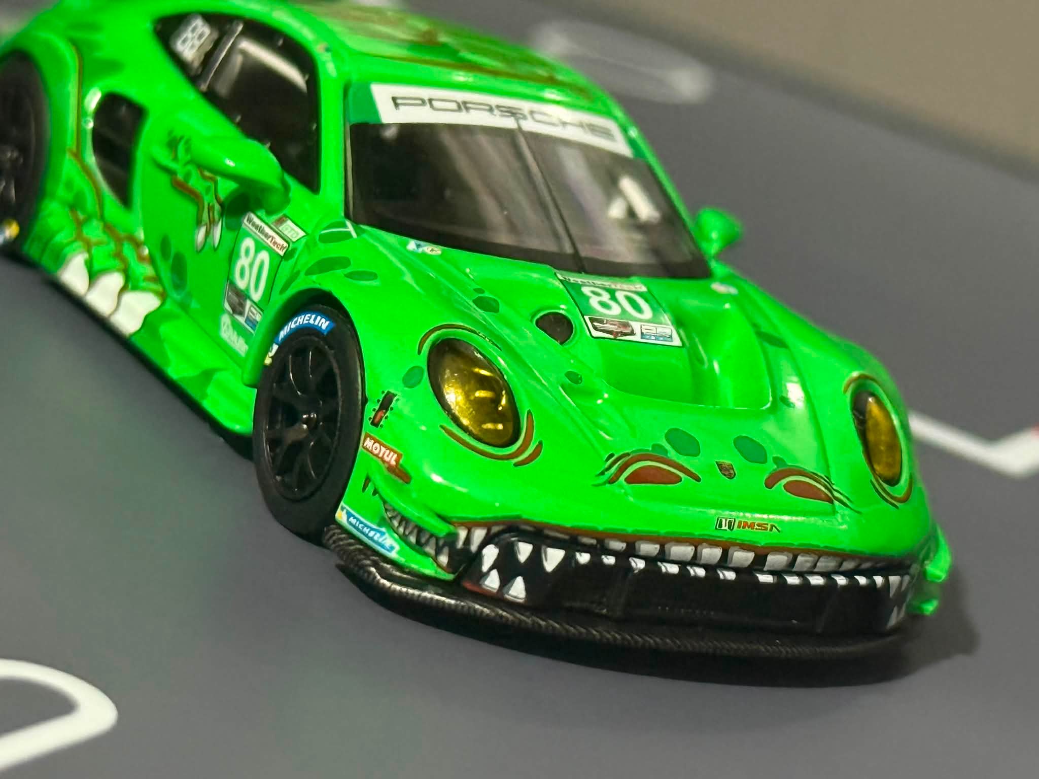 Rexy MINI GT Porsche 911 GT3 R #80 model car restored