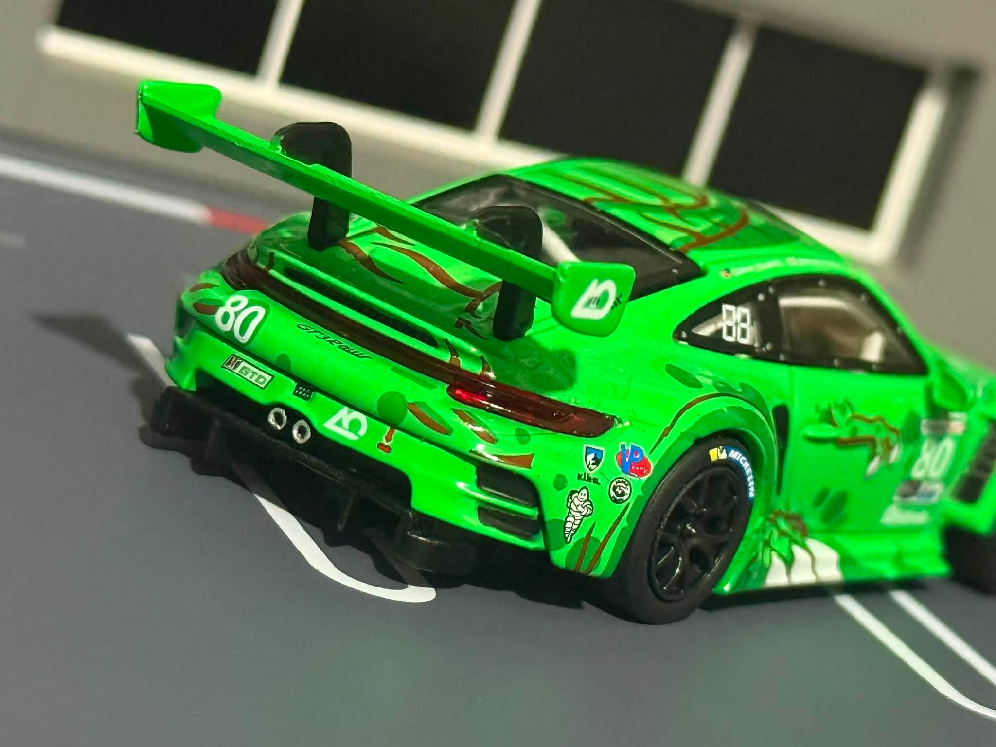 Rexy MINI GT Porsche 911 GT3 R #80 model car restored