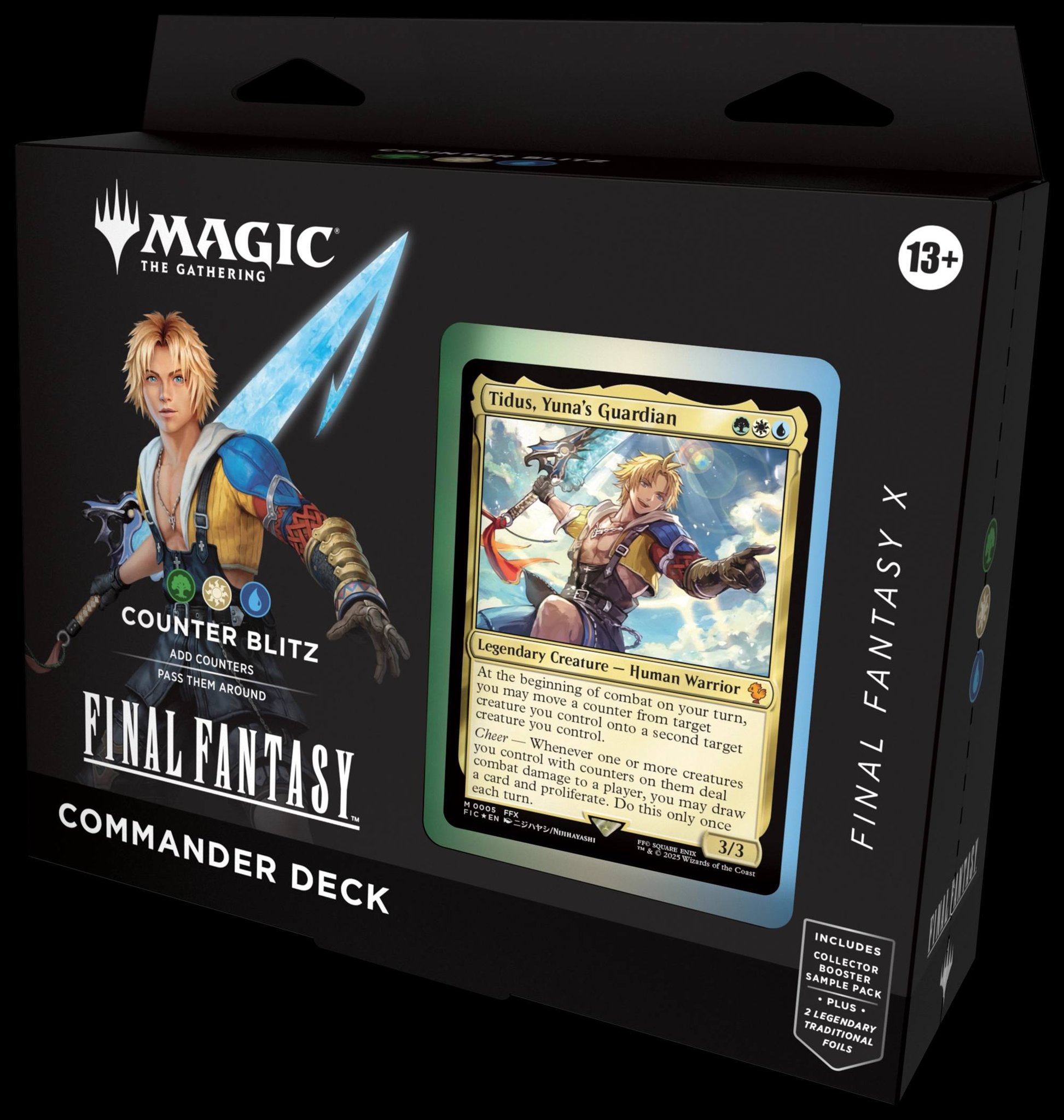 mtg final fantasy deck Magic: The Gathering VII Commander Includes 1 deck of 100 Magic cards (98 nonfoil cards and 2 Traditional Foil Legendary cards) a 2 Magic The Gathering: Final Fantasy