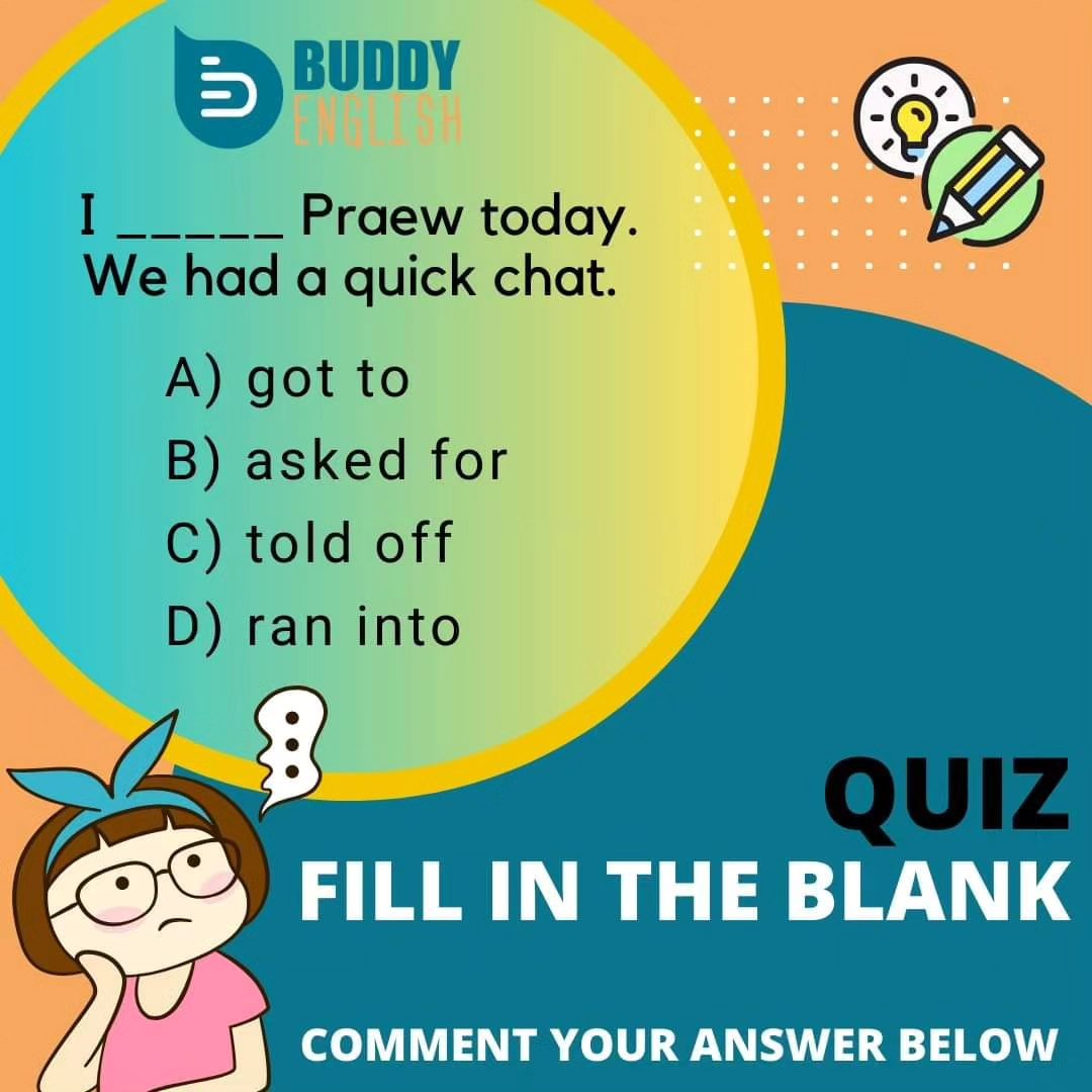 Buddy English - Here's a TOEIC question that's quite...