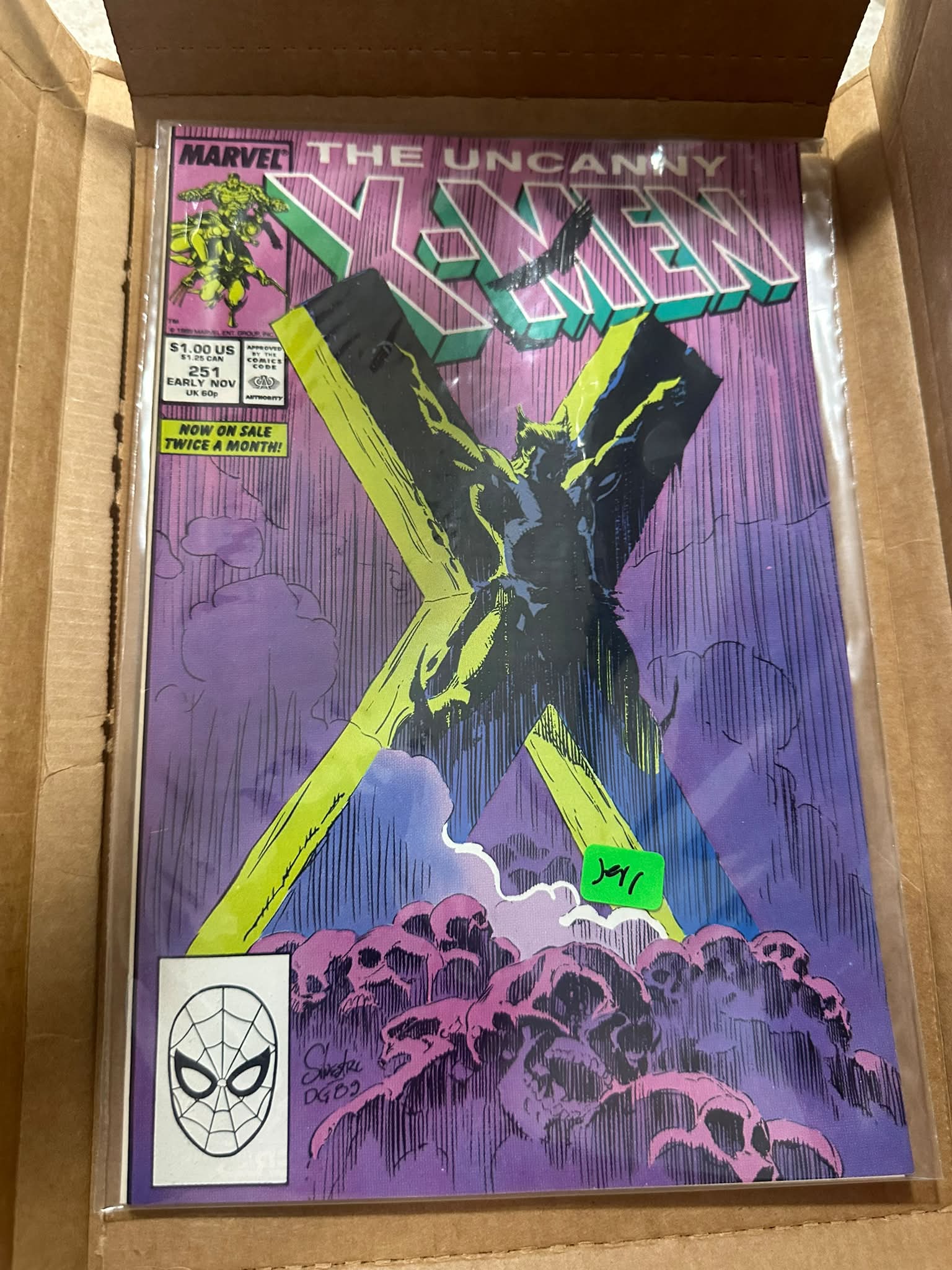 Uncanny X-Men #251 cover art by Jim Lee