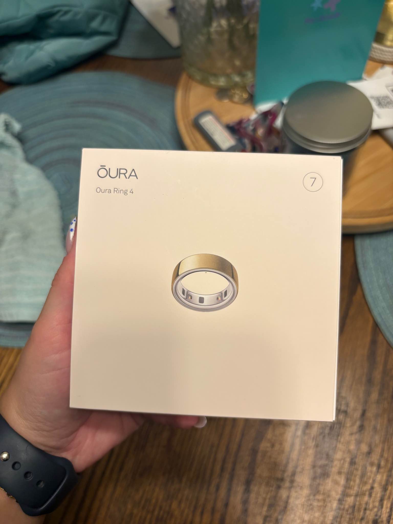 Brand new unopened oura ring 4 size 7!! Was sent a new one!!