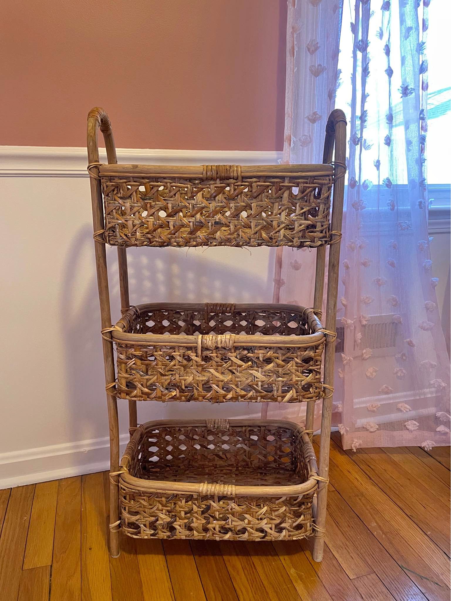 Rattan Cane Storage Tower - Storage Bins & Baskets - Bay Village, Ohio ...