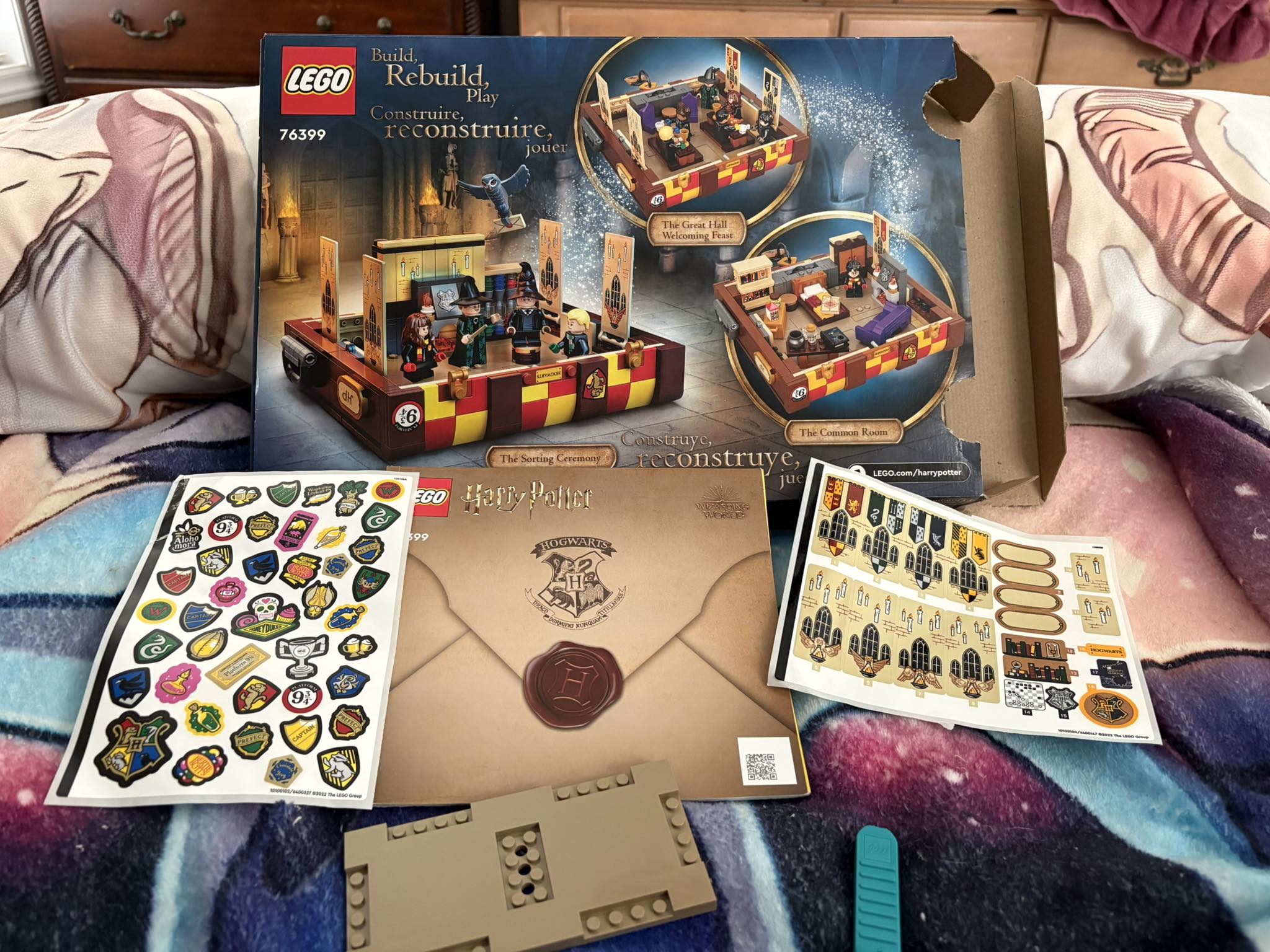 A purple Lego bed ……. I didn't build this
