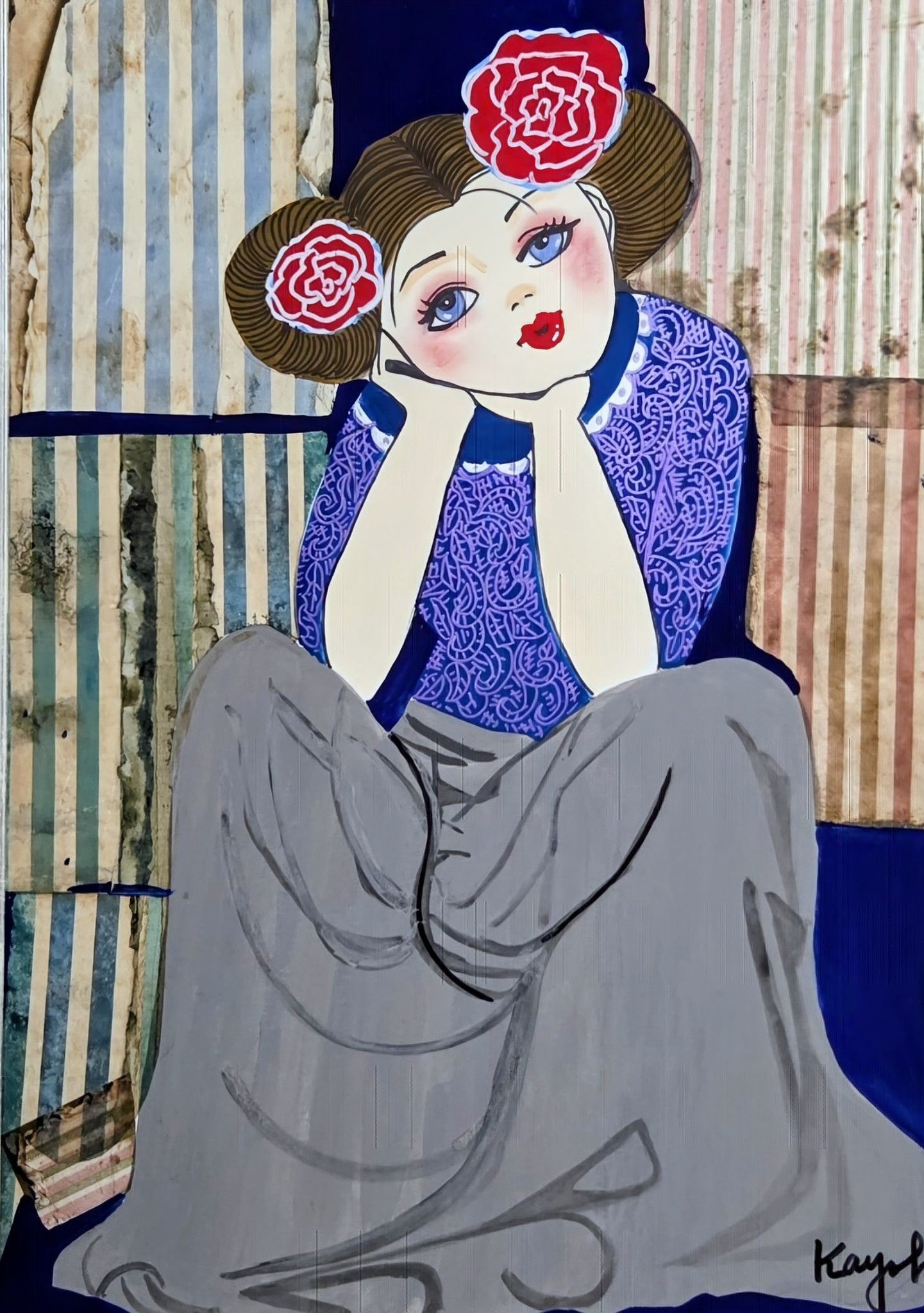 油絵 小林昌 紫陽花 油絵 小林昌 紫陽花 油絵 小林昌 紫陽花 油絵 小林