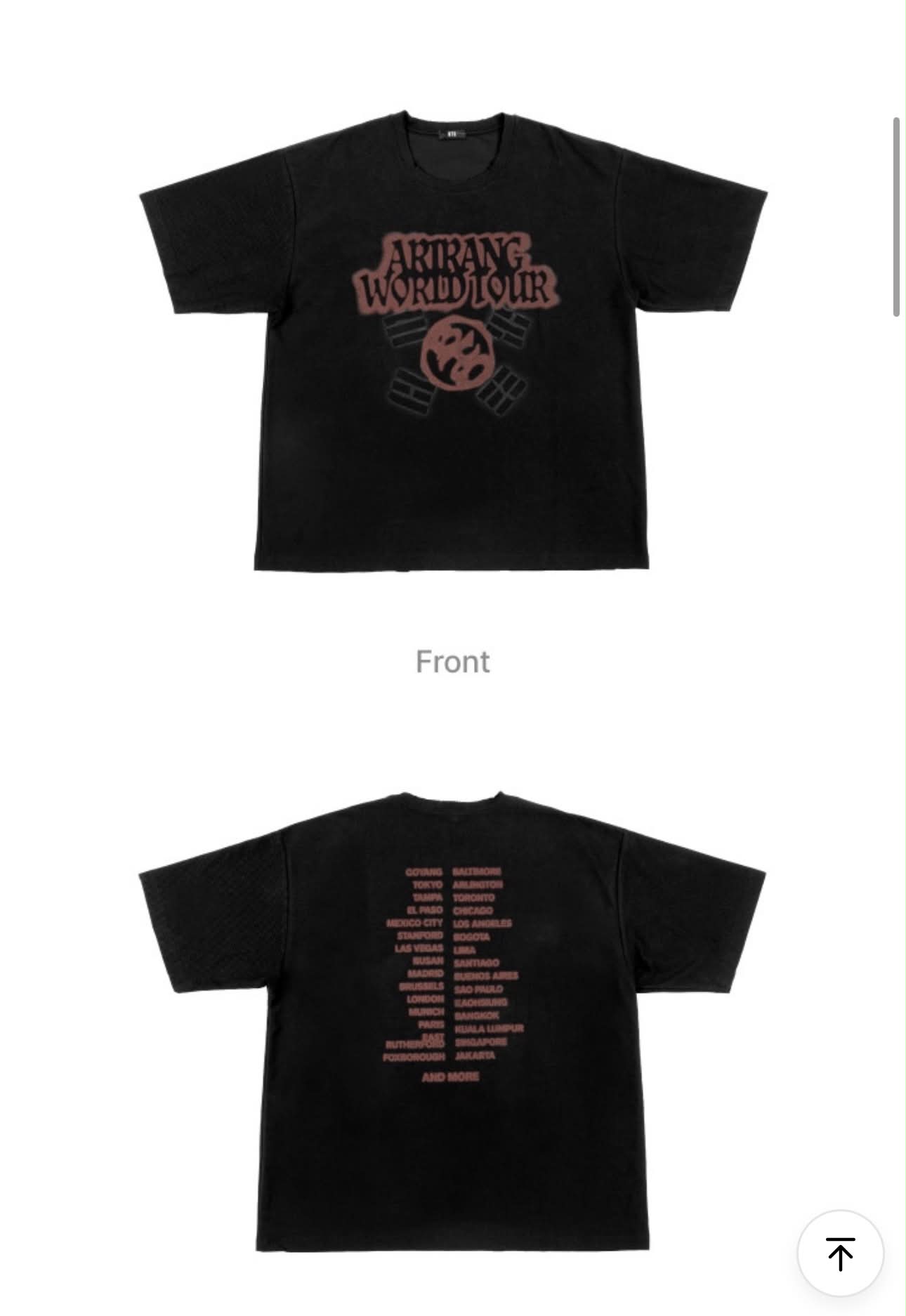 What is the fit of the BTS tour t-shirt? | Chicago, IL