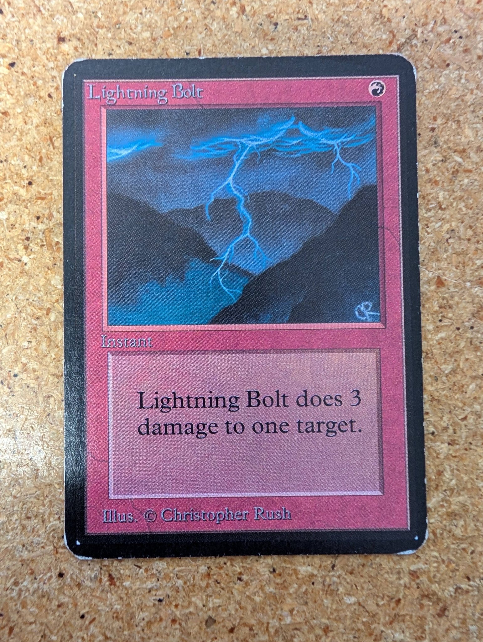 lightning bolt mtg card Flaming Fist guard Lightning Bolt - 30th Anniversary