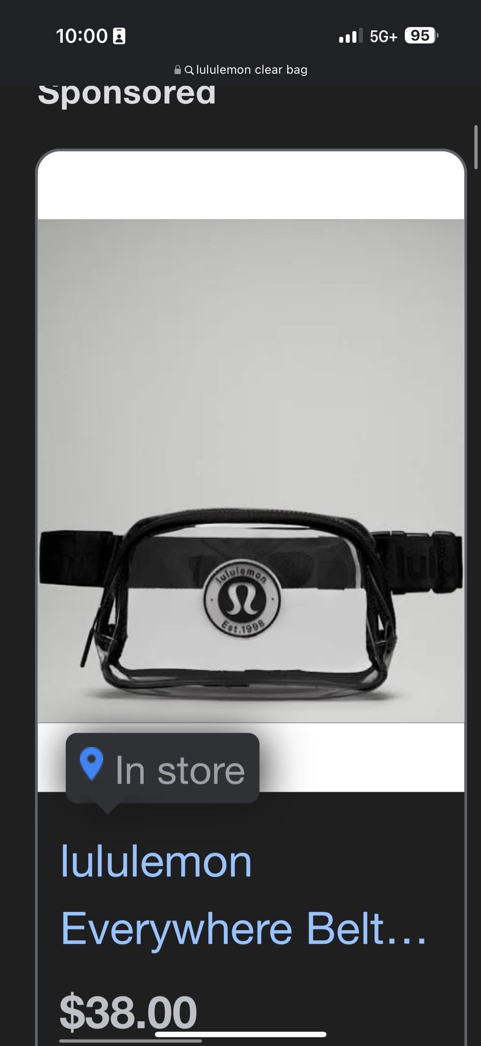 are lululemon belt bags allowed in stadiums Clear Bag – Will Allegiant Stadium allow a