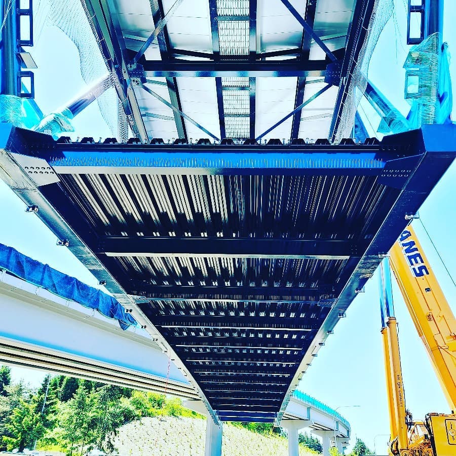 Steelkorr - E360 Sound Transit Light Rail Ped Bridge Eastbound 520 Test ...