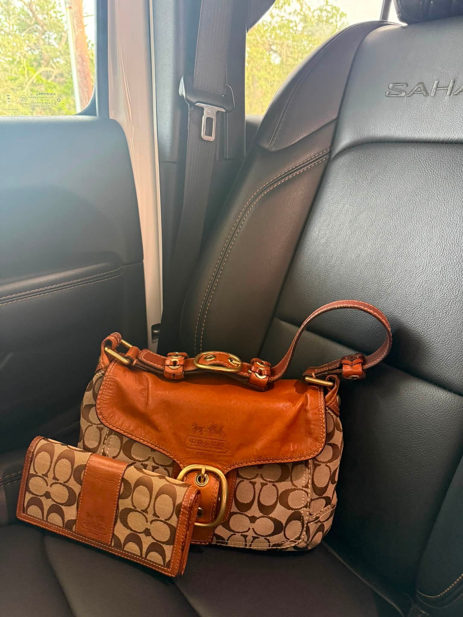 レディース Coach Bleeker Soho Flap Bag Brown y2k