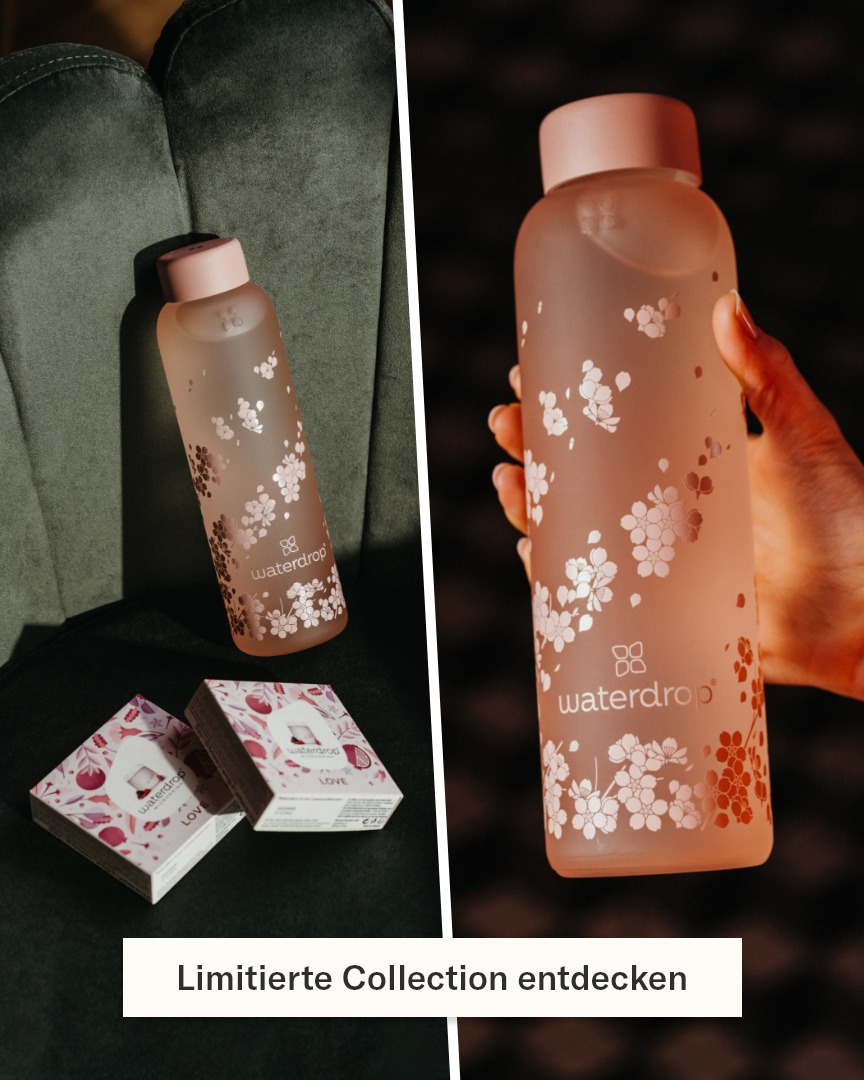 Pretty in pink Das florale Muster und das elegante, gefrostete Design machen unsere neue Limited Edition unwiderstehlich. Ein perfektes Geschenk für einen besonderen Menschen oder für dich selbst! J