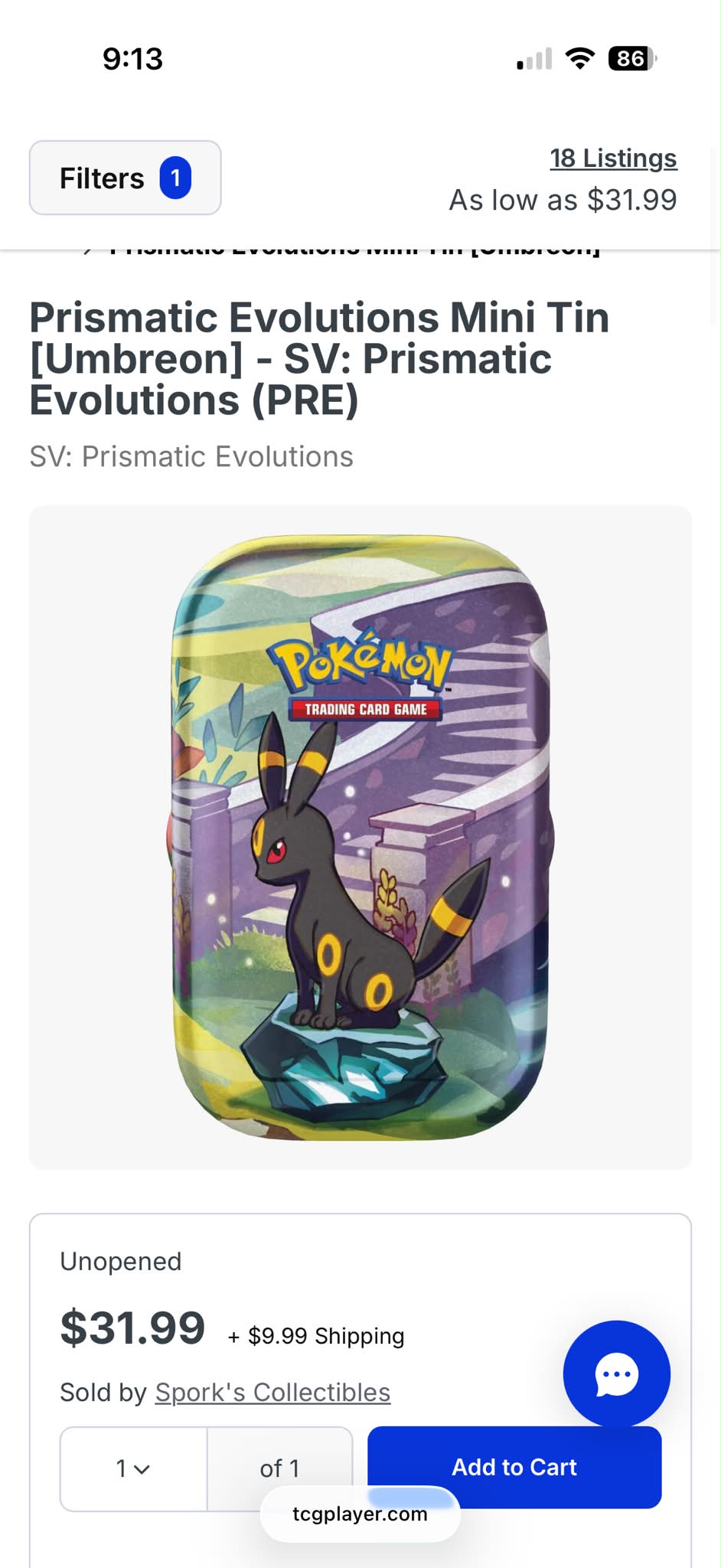 umbreon pokemon card tin TCG: Scarlet & Violet Prismatic Evolutions Mini returning ACE SPEC cards Pokemon TCG Umbreon Tin Brand